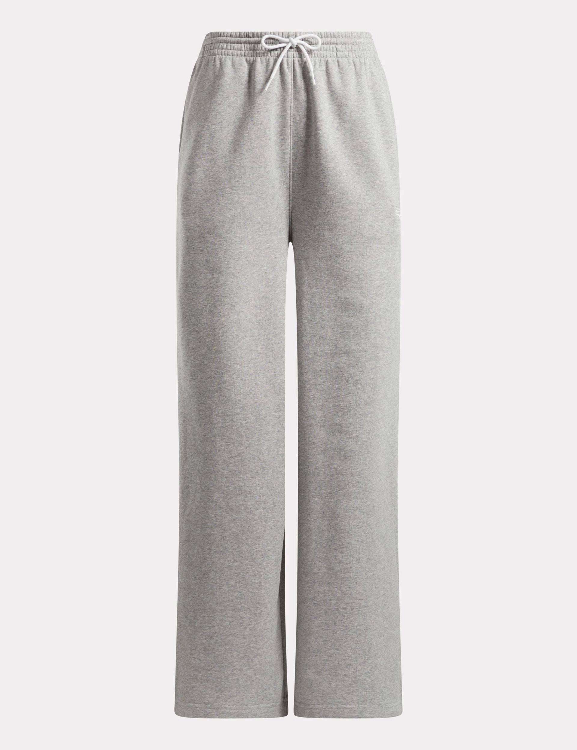 Flatlock stitching Identity Fleece Wide Leg Pants - Medium Grey Heather
