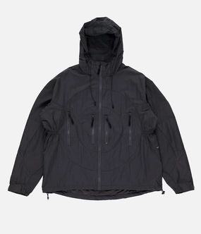 Flexible Elasticity Pop Hooded O Jacket