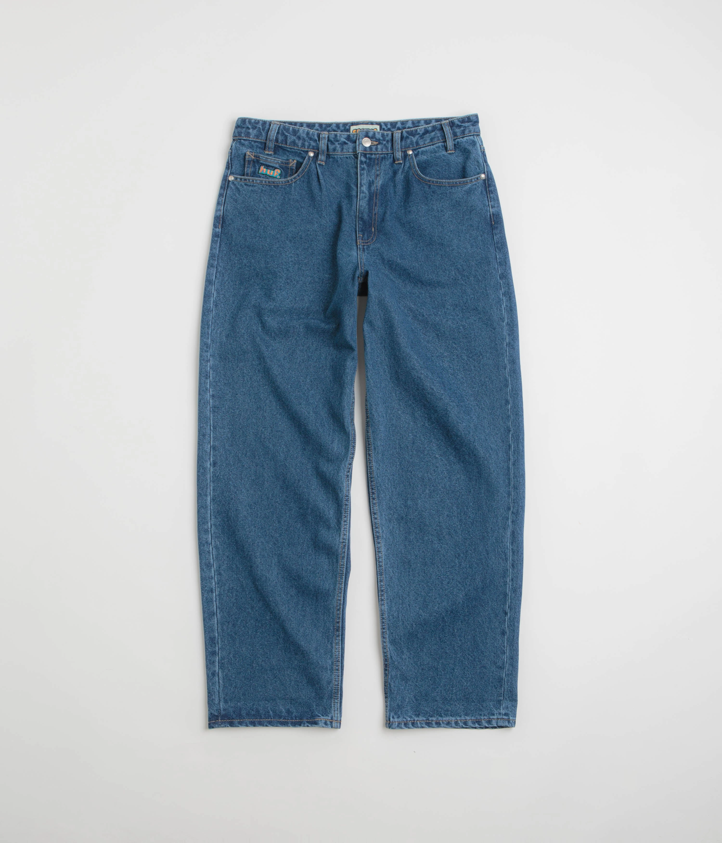Comfort Cushioning HUF Cromer Jeans - Stone Wash Indigo