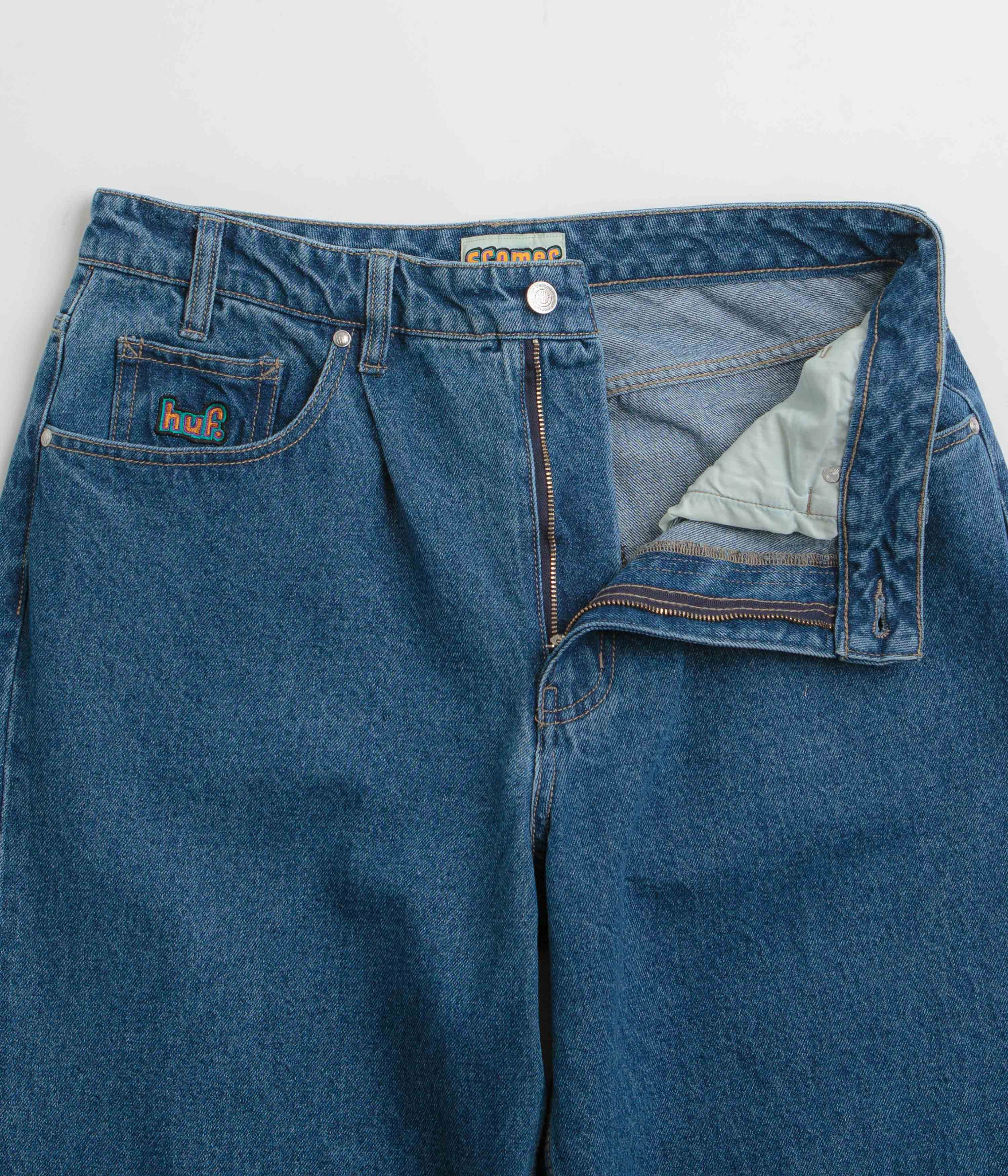 Comfy Stretch HUF Cromer Jeans - Stone Wash Indigo