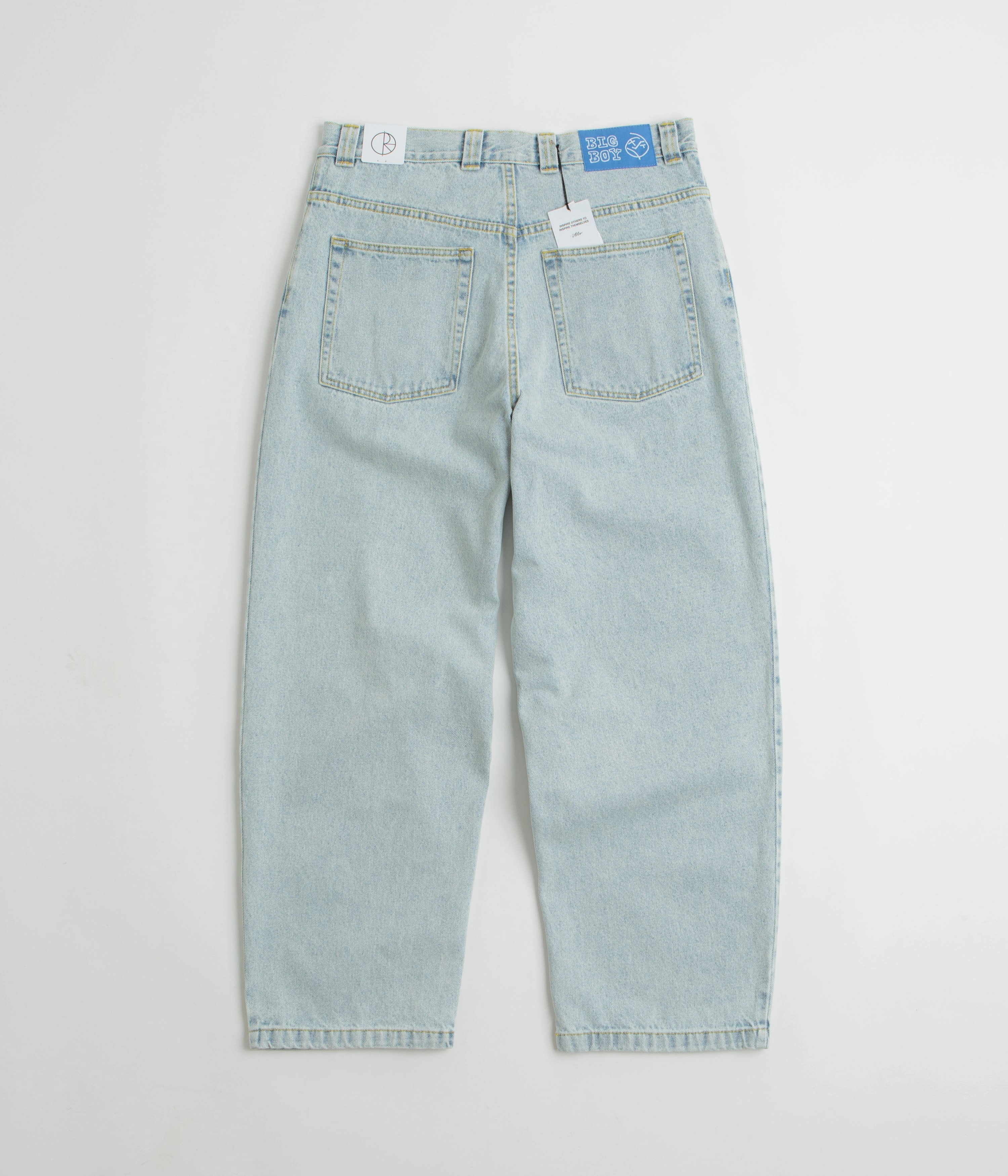 Polar Big Boy Jeans - Light Blue / OG Logo NonRestrictiveCut Reinforced Knees