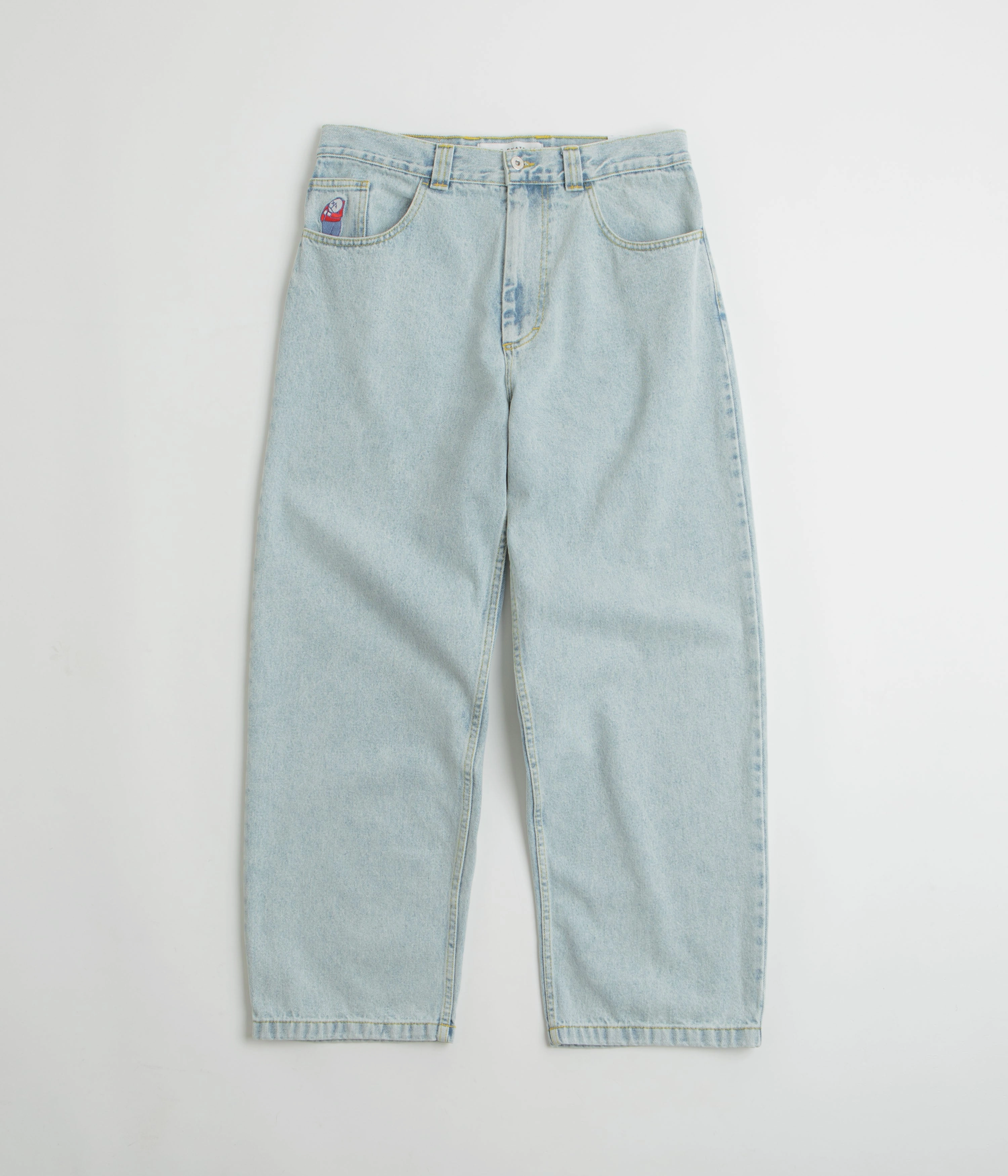 Polar Big Boy Jeans - Light Blue / OG Logo Classic Elegance Water Resistant Finish