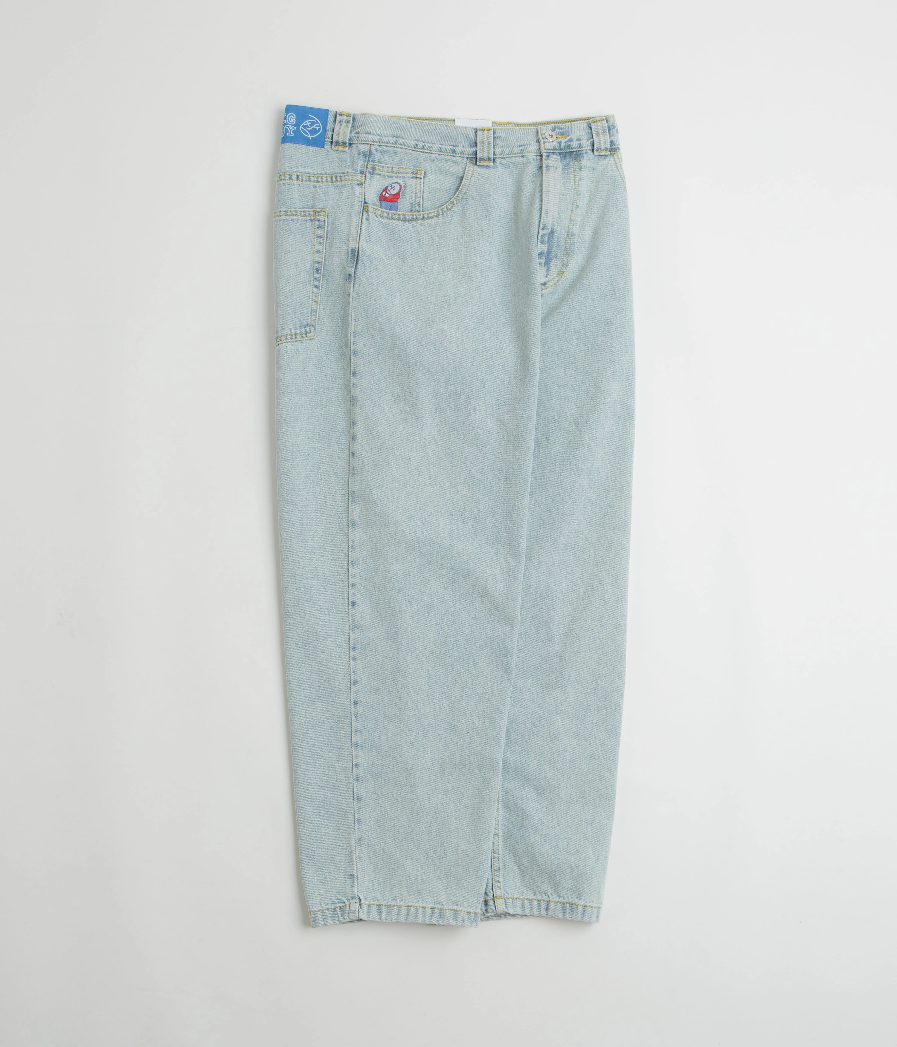 Stretchable Secure Closures Polar Big Boy Jeans - Light Blue / OG Logo