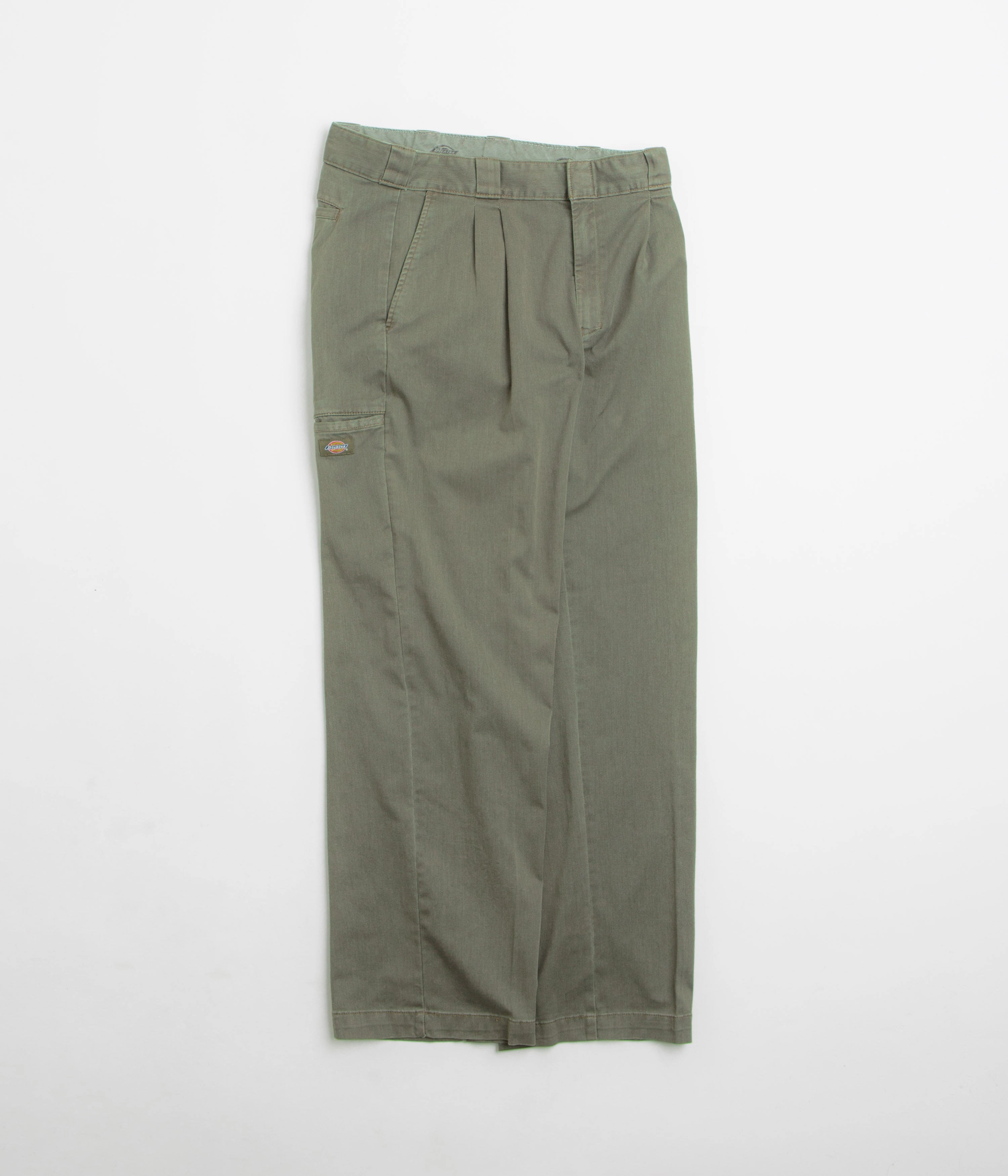 Dickies Unionville Pleated Work Pants - Military Green Functional Ease