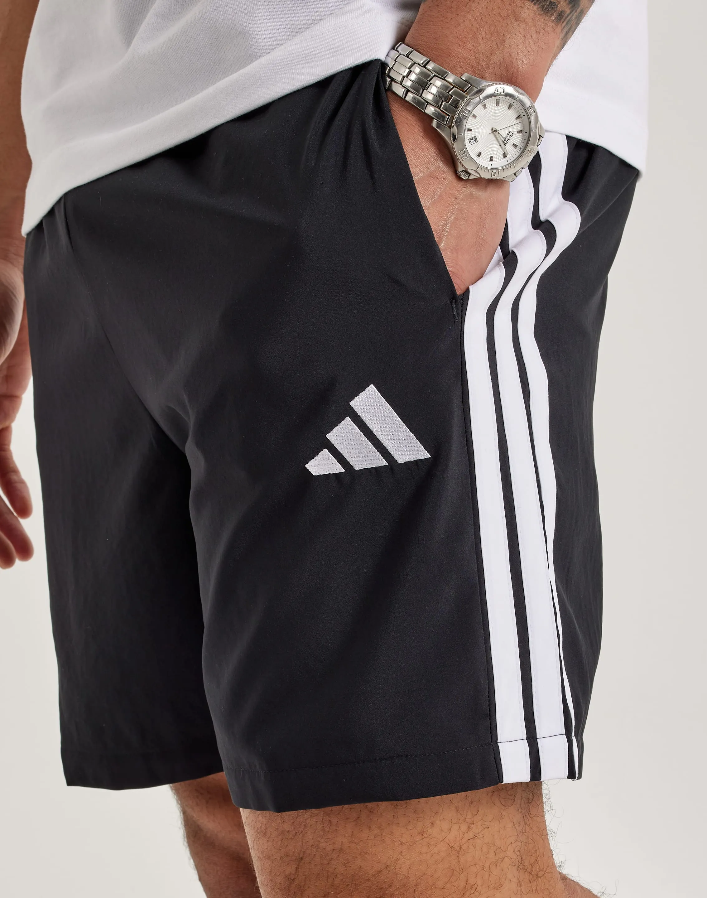 EcoFriendly Textiles FrictionResistantEdges Adidas Essential 3-Stripes Chelsea Shorts