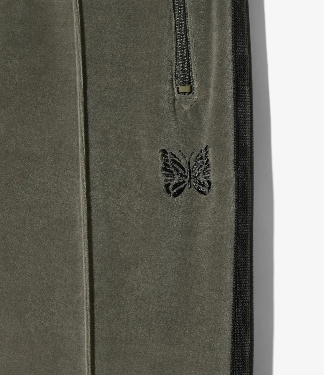 Heart Glow NARROW TRACK PANT VELOUR - OLIVE