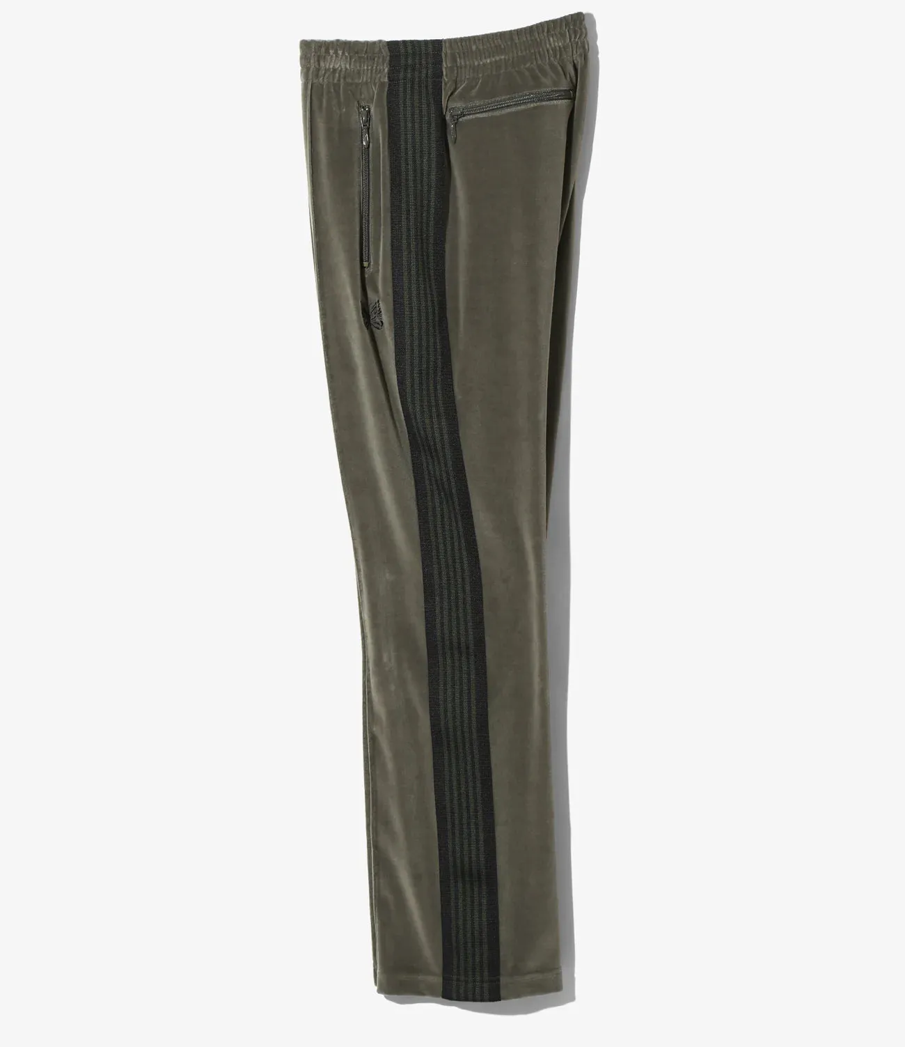 NARROW TRACK PANT VELOUR - OLIVE Soft Motion