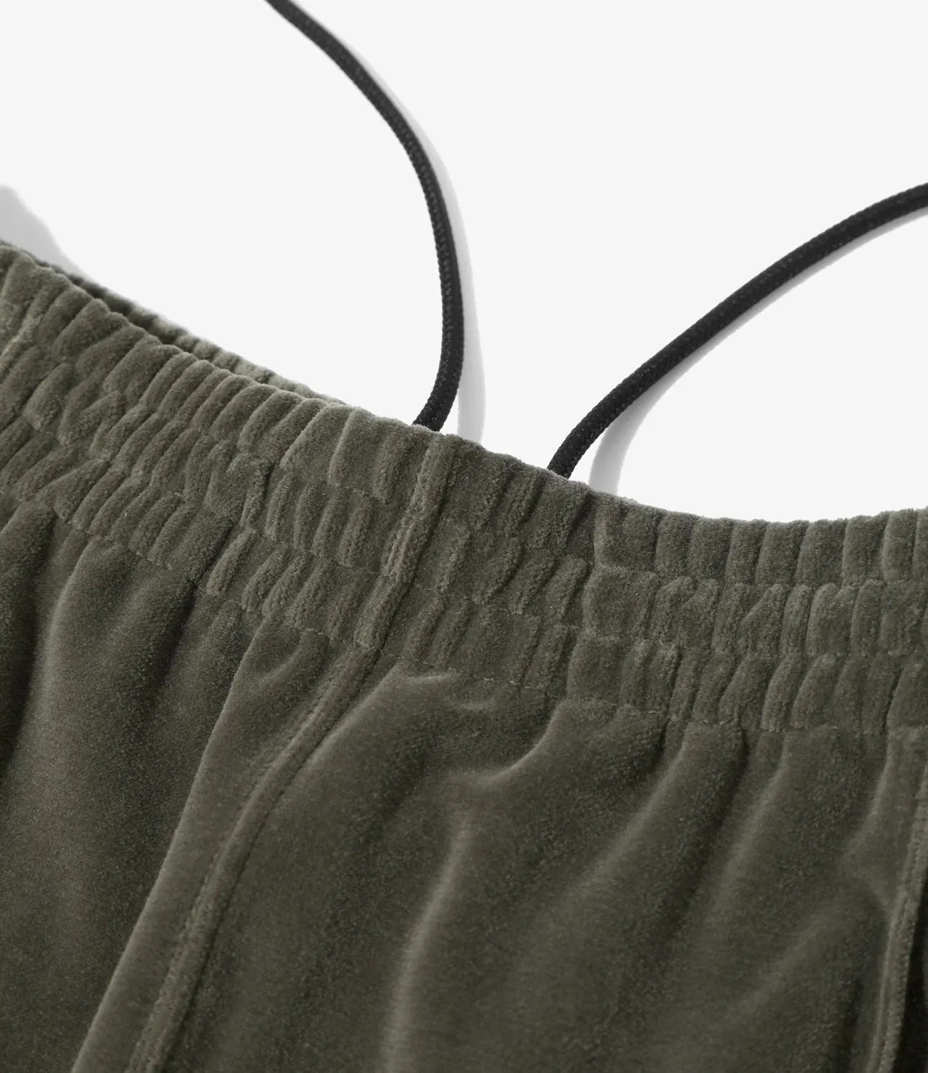 NARROW TRACK PANT VELOUR - OLIVE BreathableLining ChafeResistant Seams