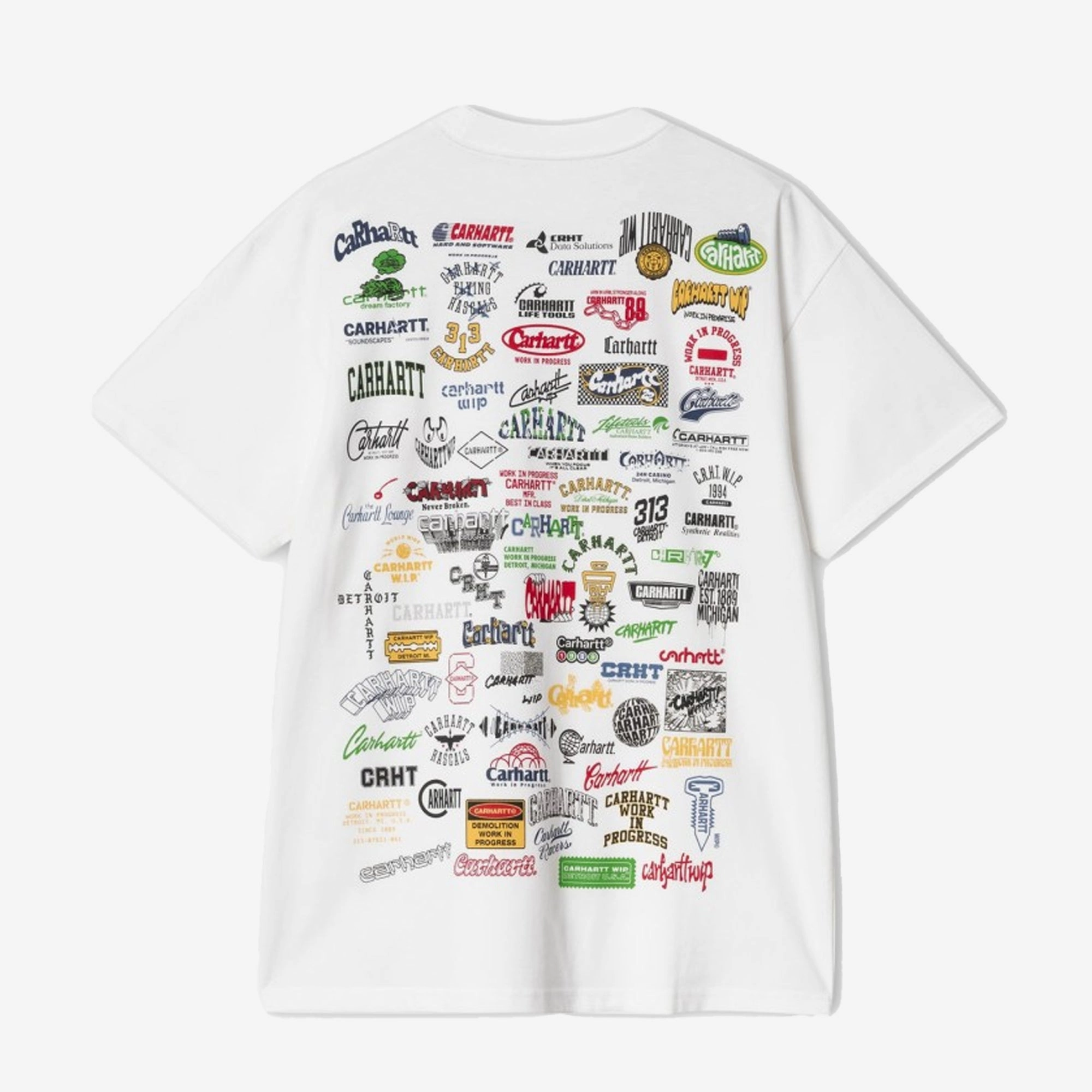 Carhartt | S/S LOGO T-SHIRT { WHITE Move Fast SweatAbsorbentLining