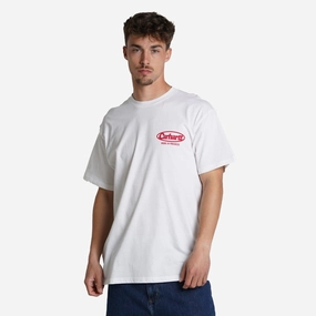 AntiSnagFabric Carhartt | S/S LOGO T-SHIRT { WHITE