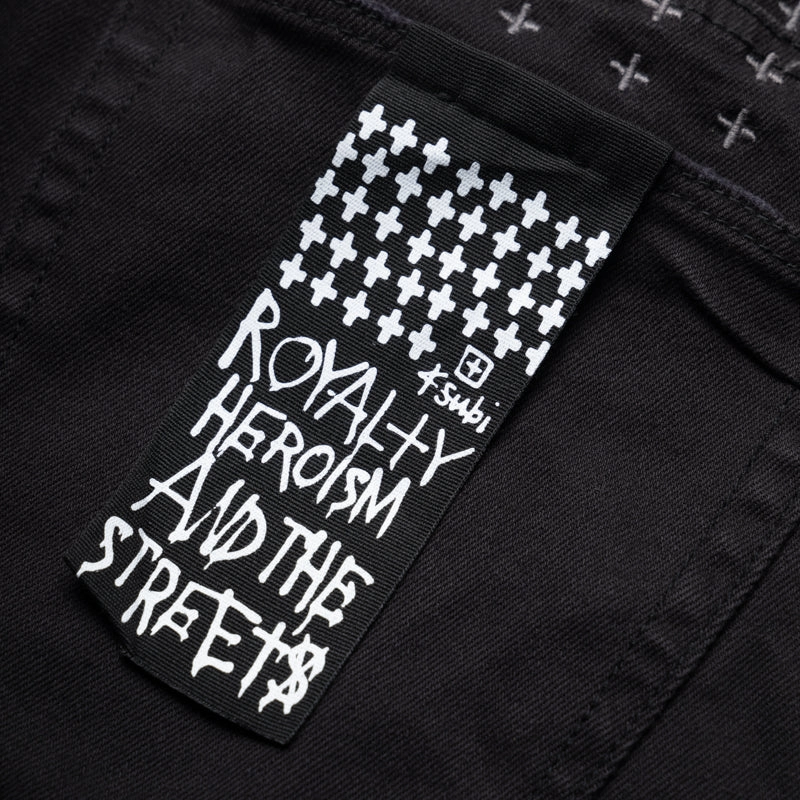 Ksubi Van Winkle Arch Denim Pant - Jasper Black Hypoallergenic Fibers AbrasiveReinforcedZones