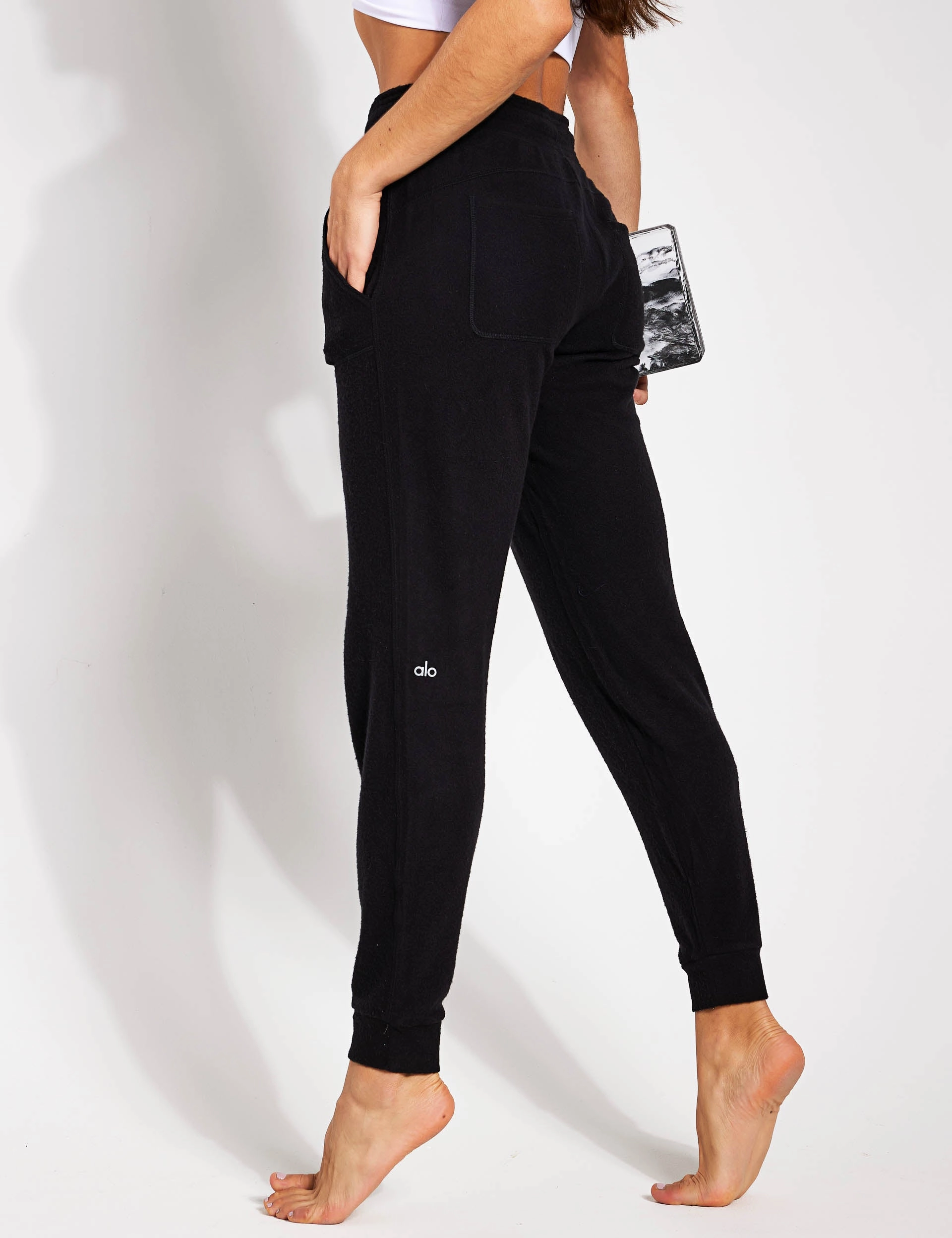 Soho Sweatpant - Black Tagless Labeling Tactile Grip Waistband