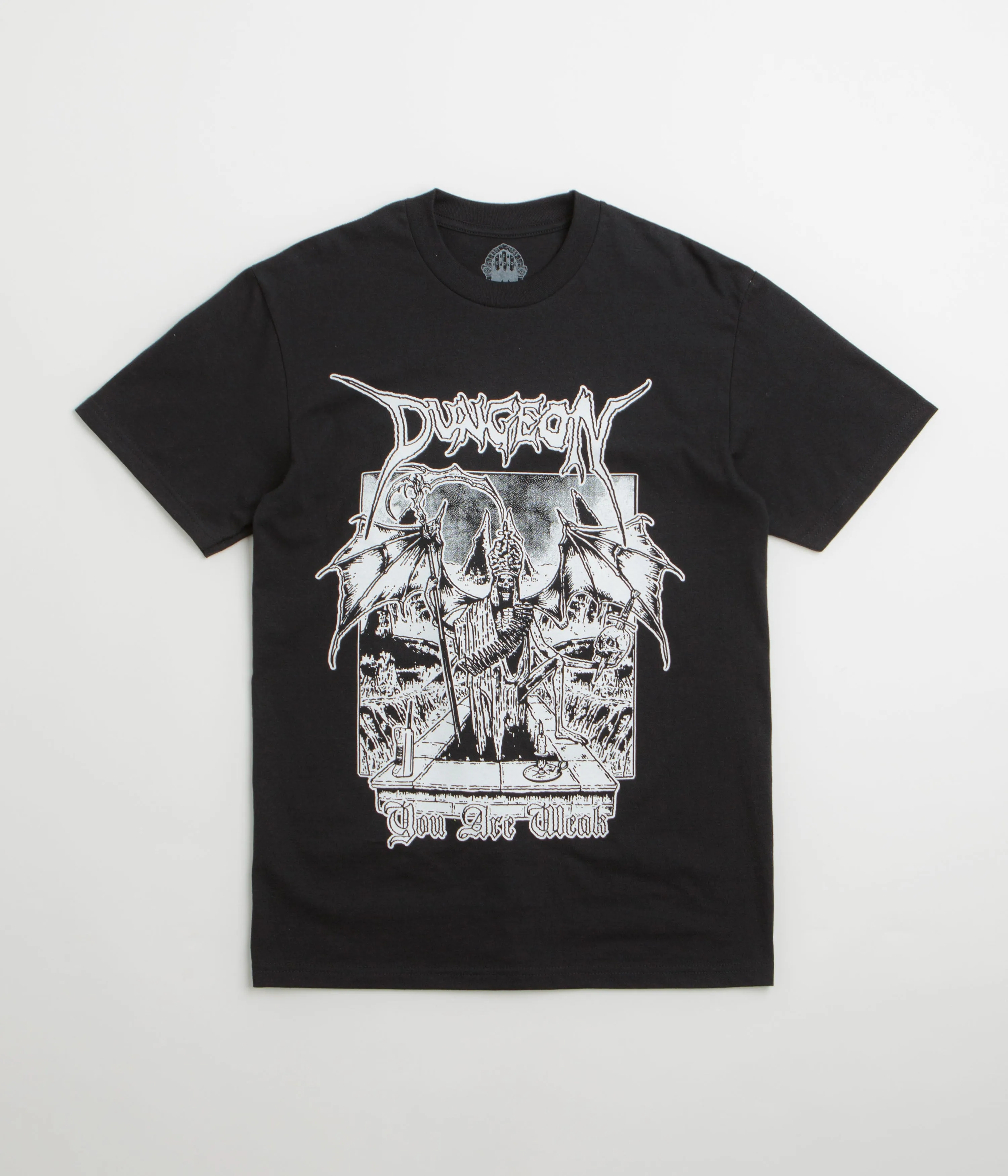 narrow legs Dungeon Grave Retreat T-Shirt - Black
