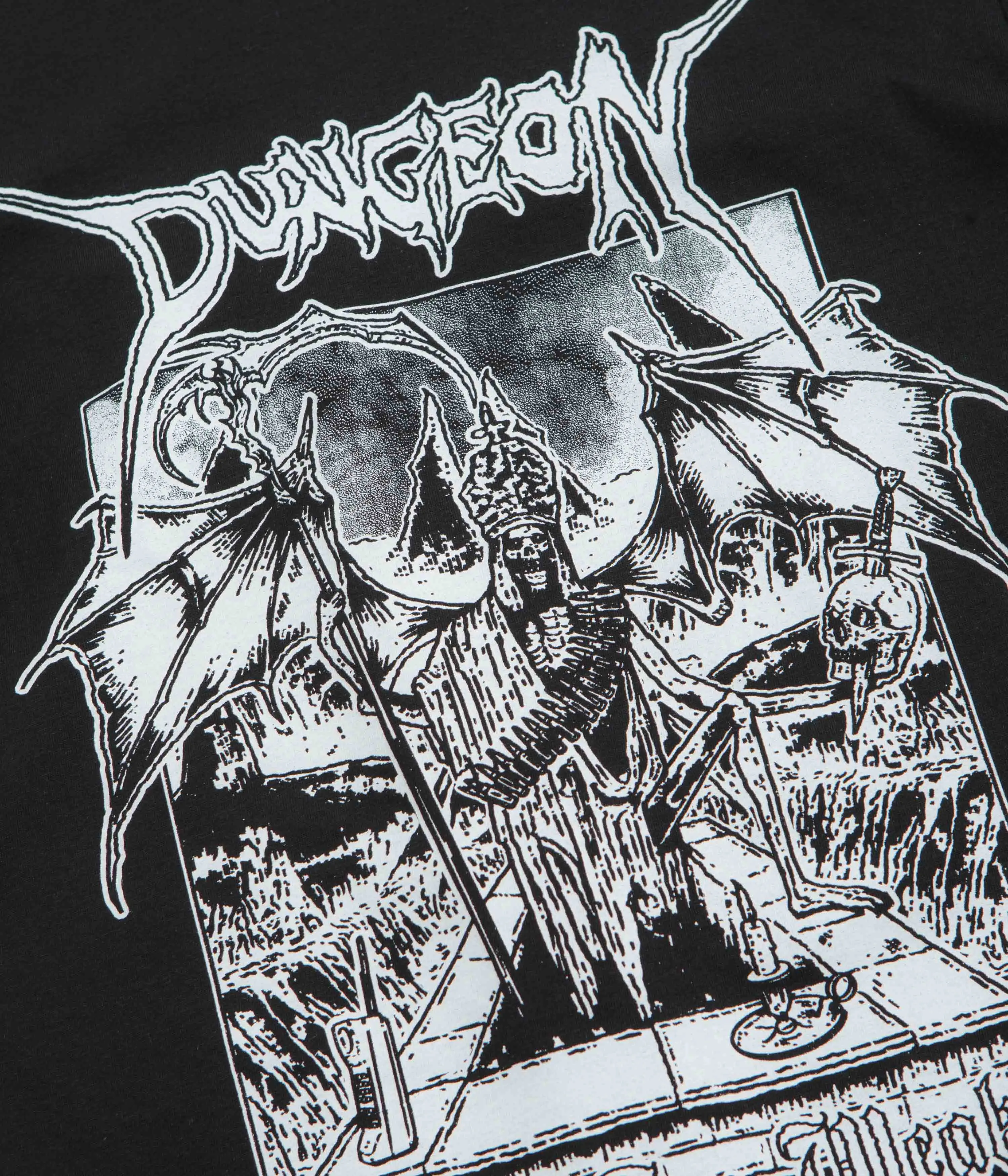 Antique Dungeon Grave Retreat T-Shirt - Black