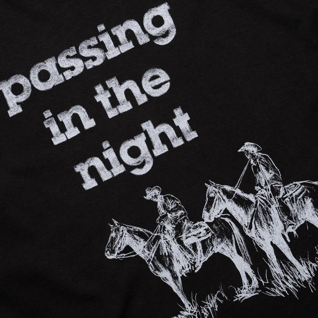 One Of These Days Passing in the Night L/S Tee - Black Anti-pilling tennis venue