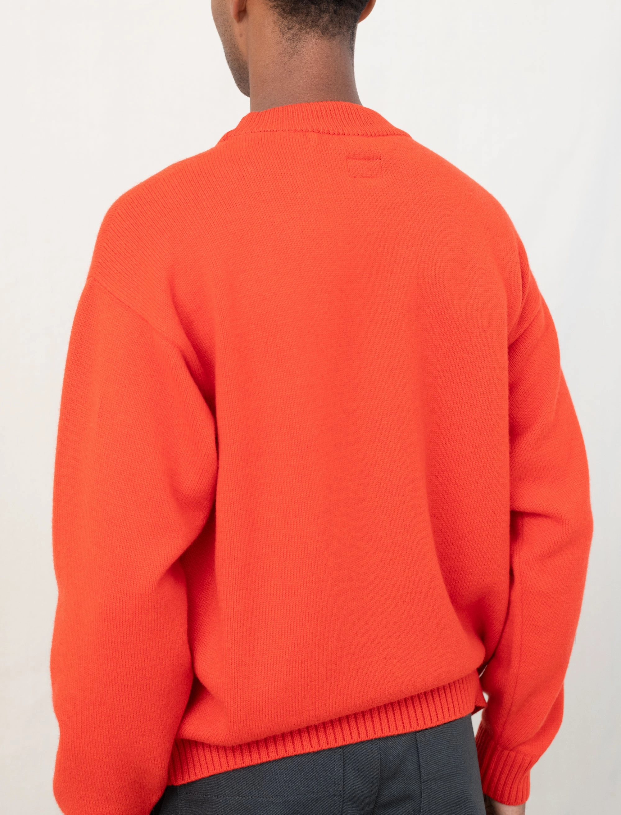 Source Sweater (Orange) Ribbed Trim