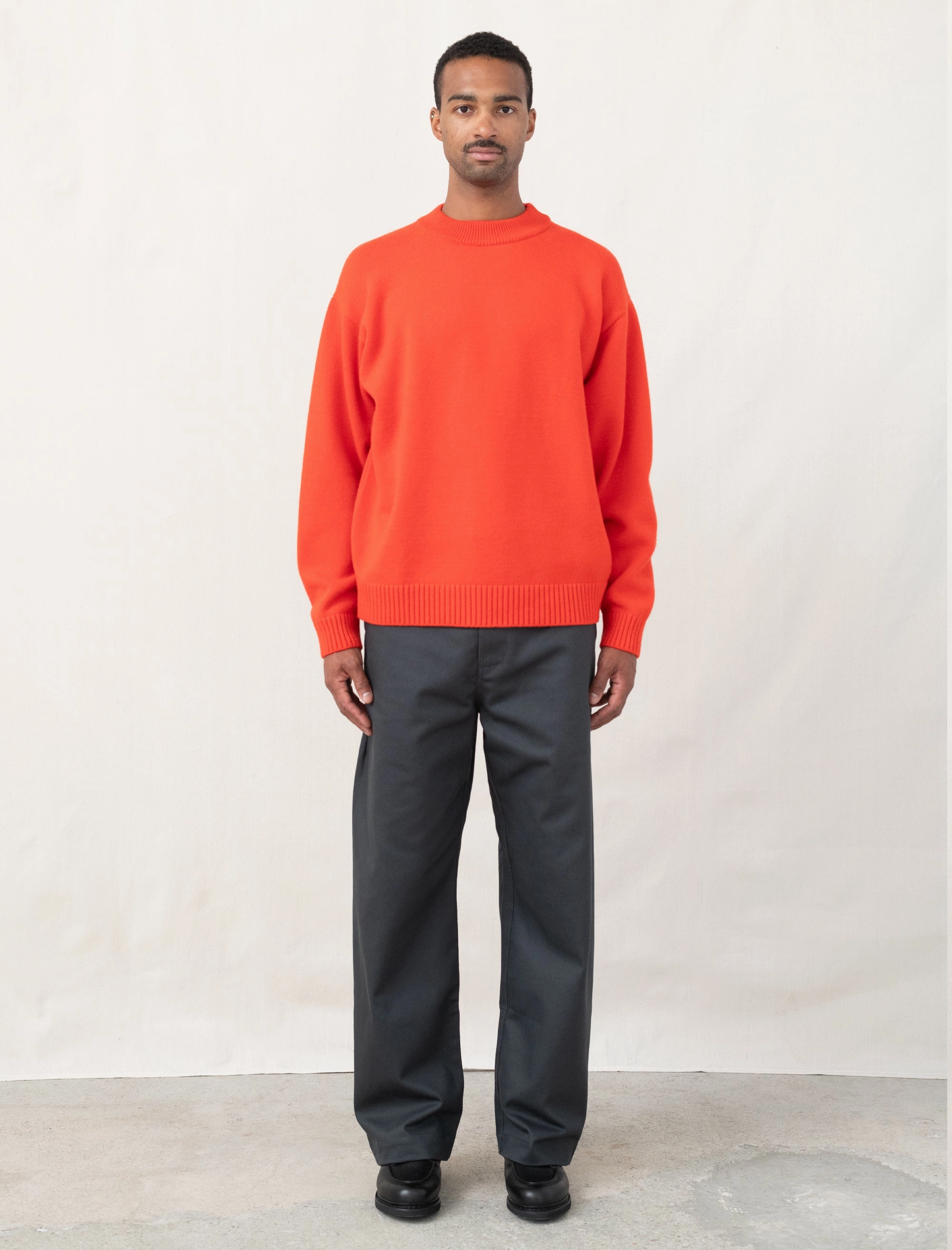 Source Sweater (Orange) ZipperedPockets Casual dress