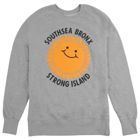 Southsea Bronx Strong Island Sweatshirt - Heather Grey good for yoga product skiing suitability