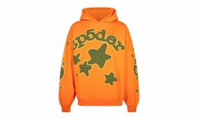 SP5DER BELUGA ORANGE GREEN HOODIE "Orange, Green"