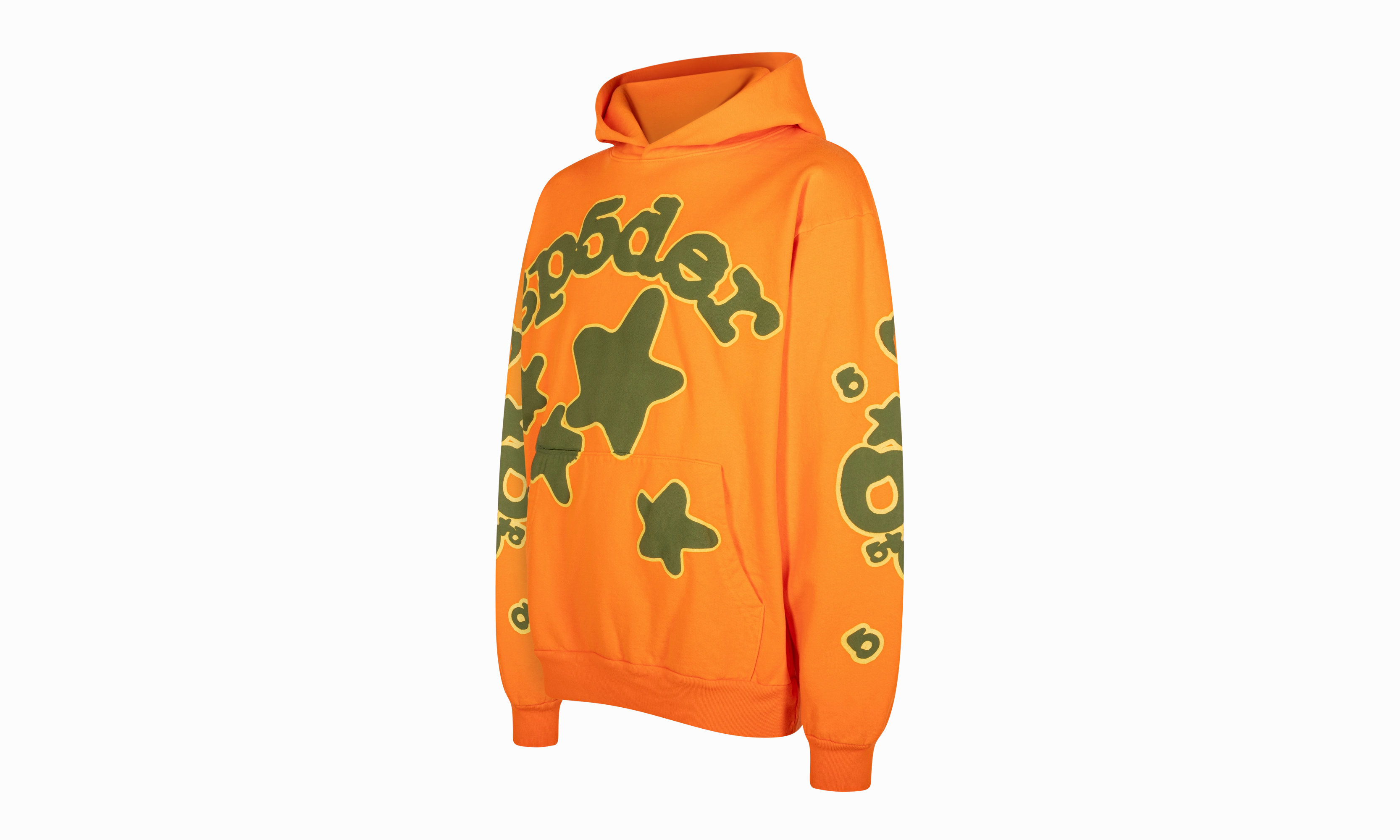 SP5DER BELUGA ORANGE GREEN HOODIE "Orange, Green"