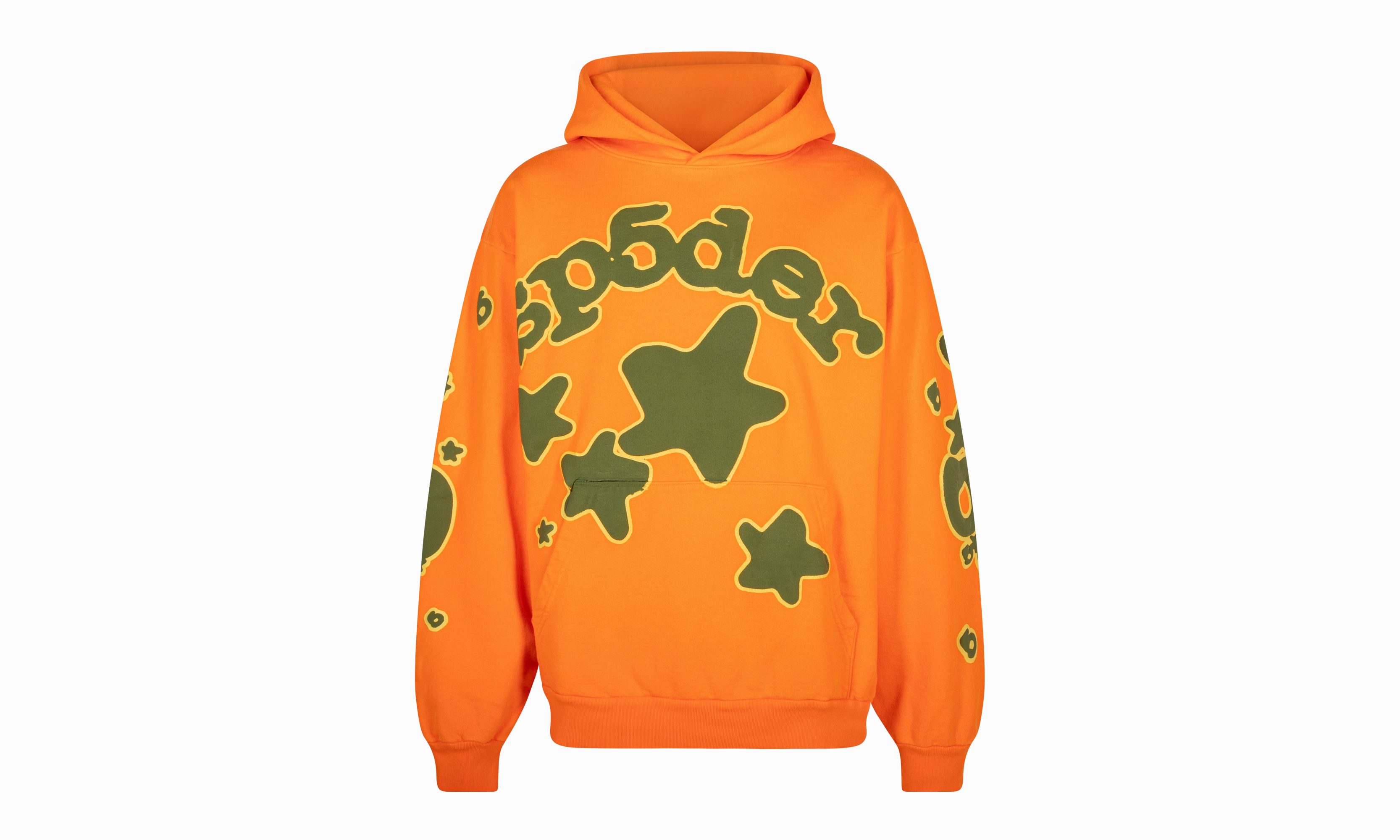 SP5DER BELUGA ORANGE GREEN HOODIE "Orange, Green"