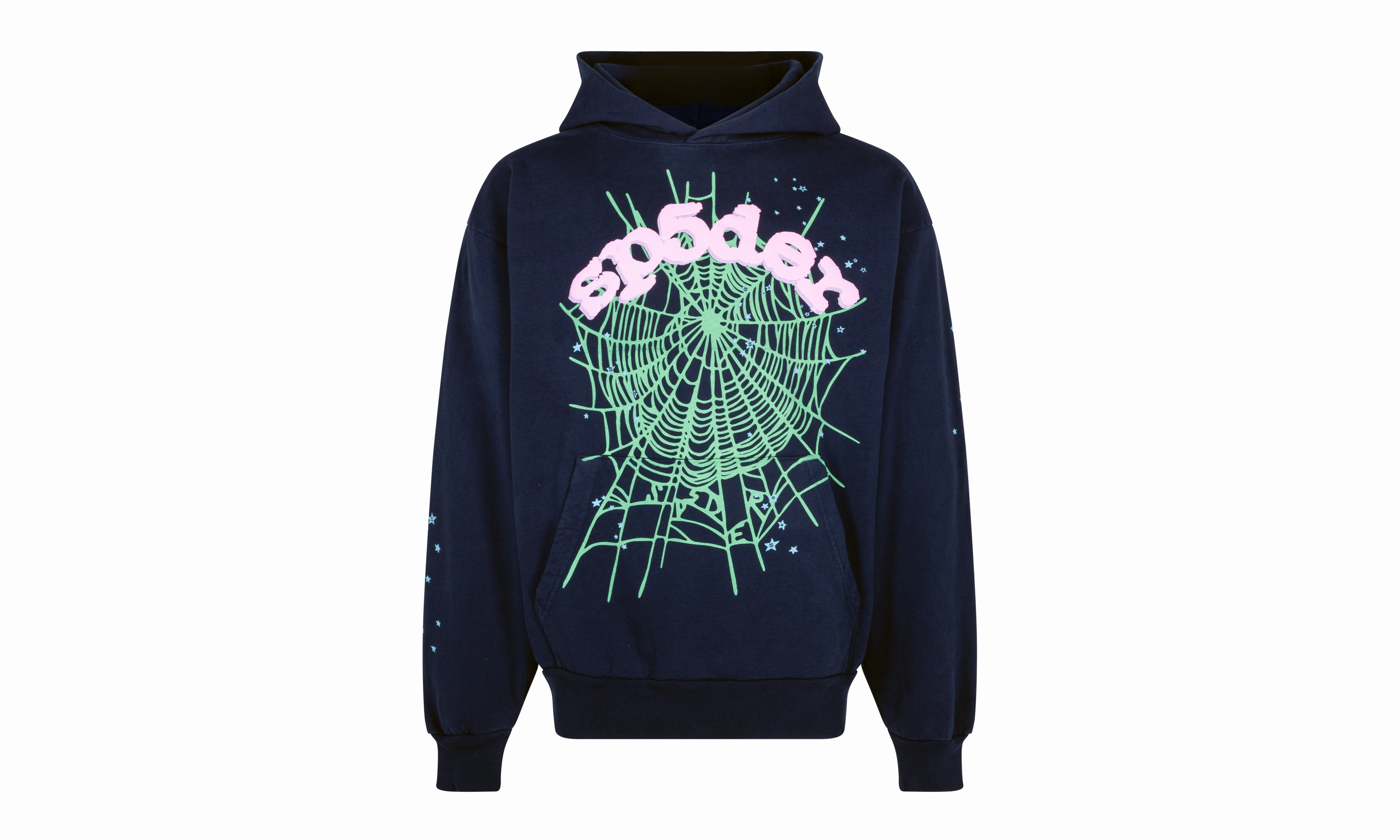 SP5DER OG WEB NAVY PINK HOODIE "Navy, Pink"