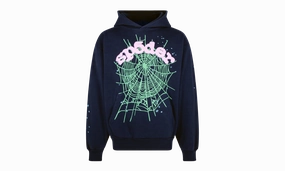 SP5DER OG WEB NAVY PINK HOODIE "Navy, Pink"