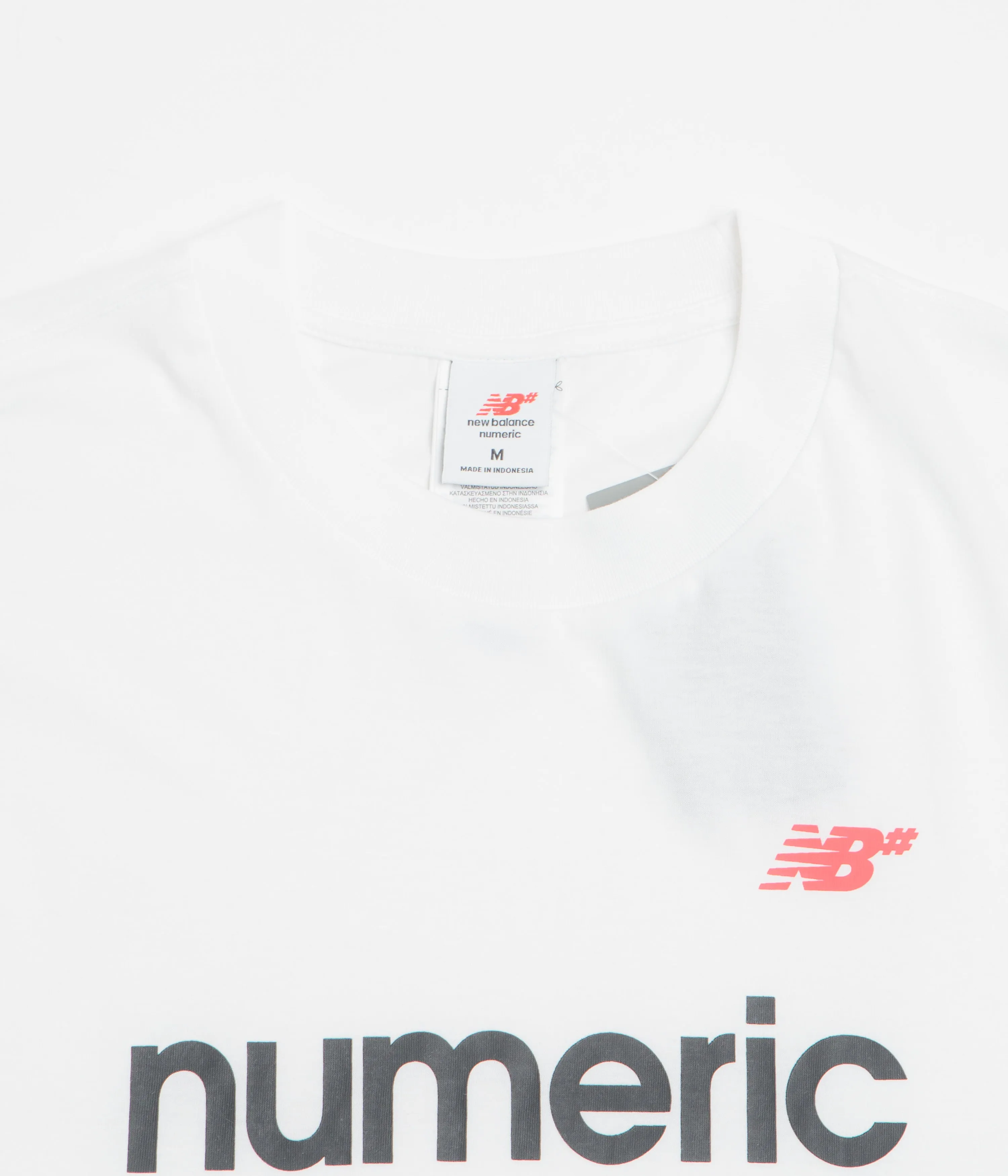semi-formal event standard size New Balance Numeric Linear Logo T-Shirt - White