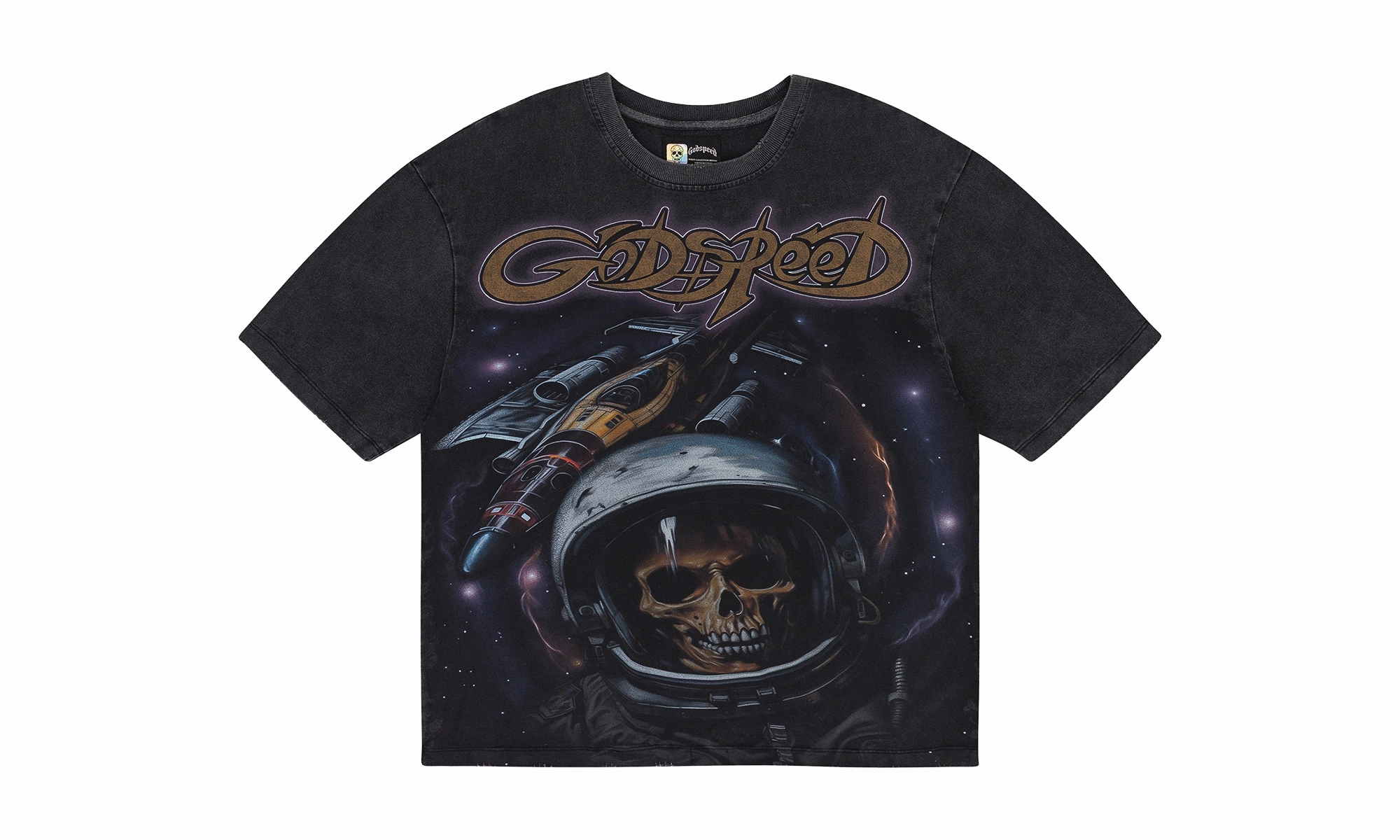 SPACE TRAVELER T-SHIRT "Black Wash" Matte Fit