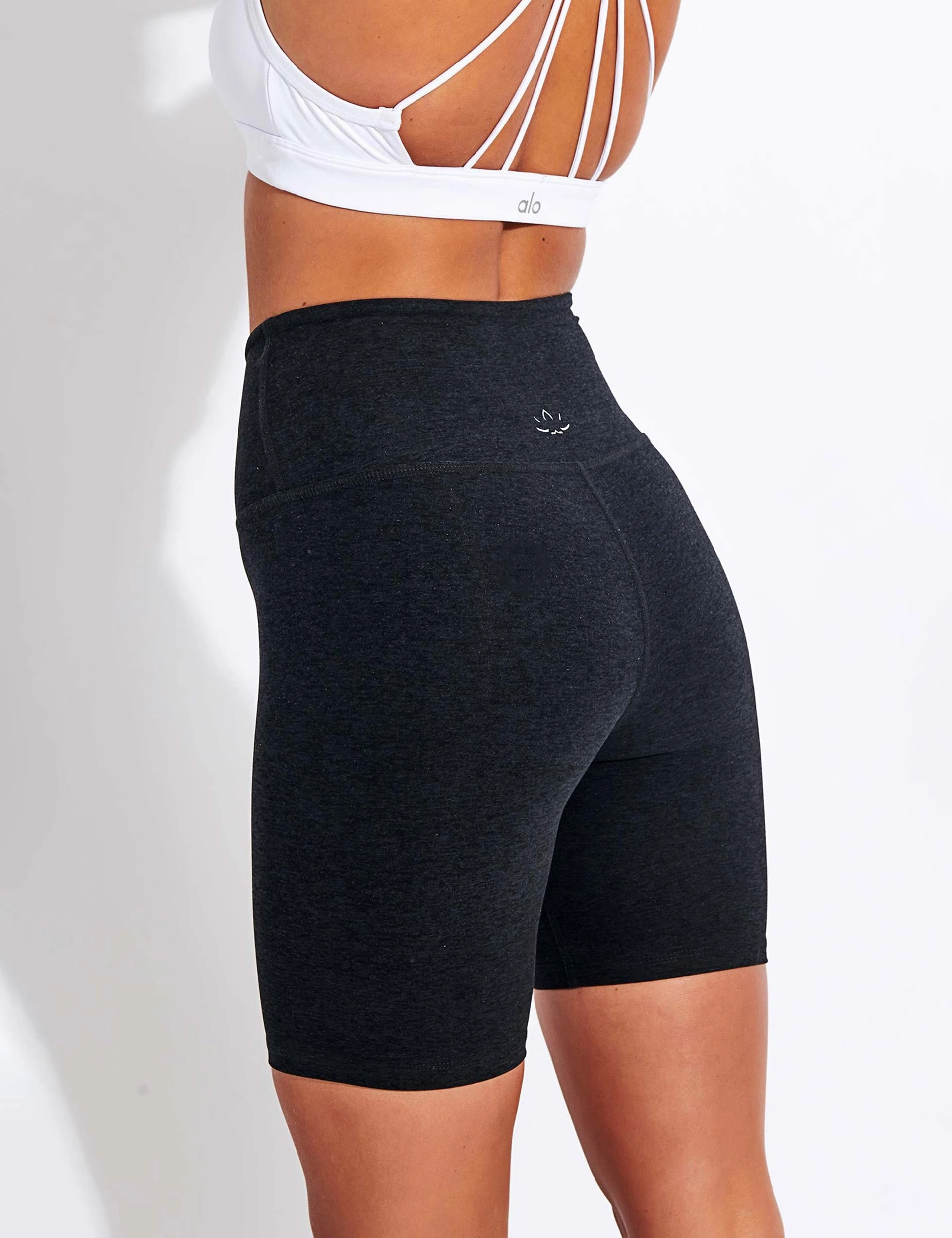 Outdoor Vibe Gothic style Spacedye Biker Short - Darkest Night