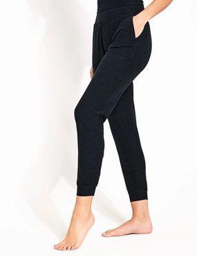 RelaxedFit Non Irritating Seams Spacedye Midi Jogger - Darkest Night