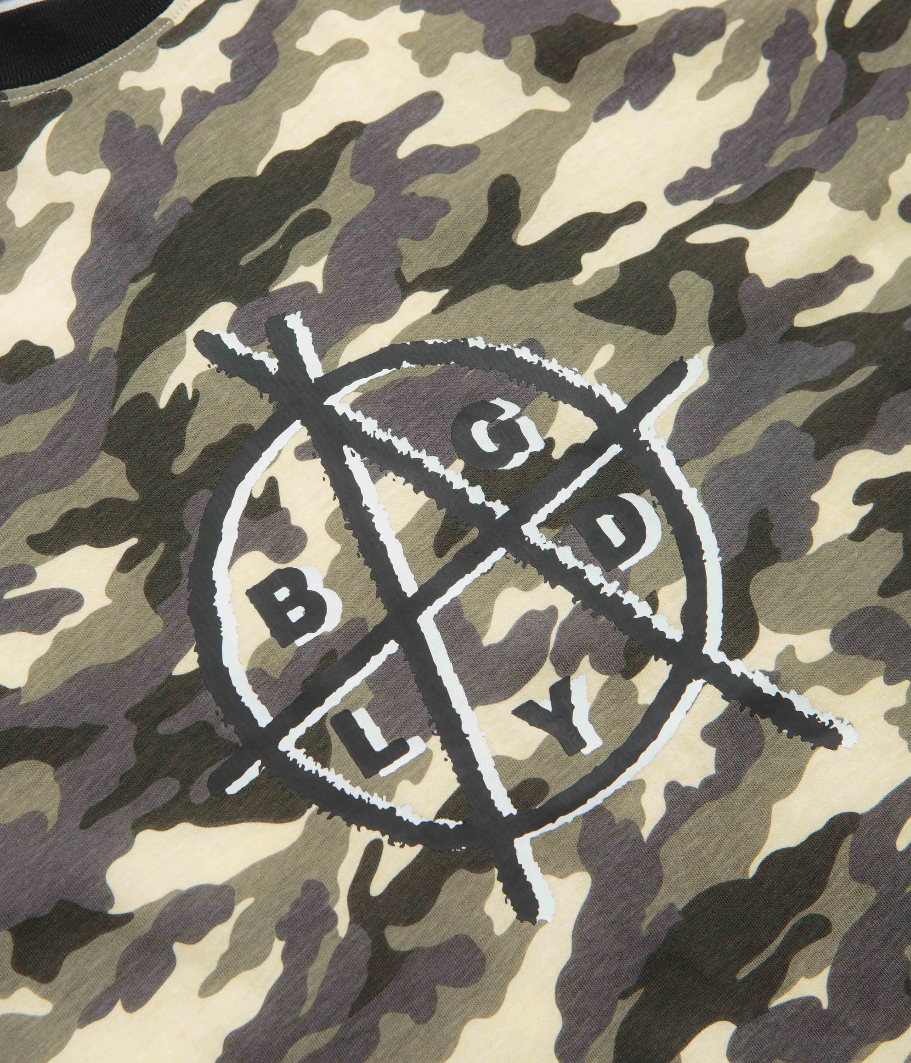 shorts silhouette Baglady Bagarchy Ringer T-Shirt - Sand Camo