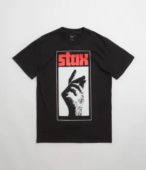 eyelet ping pong event HUF Stax Snap T-Shirt - Black