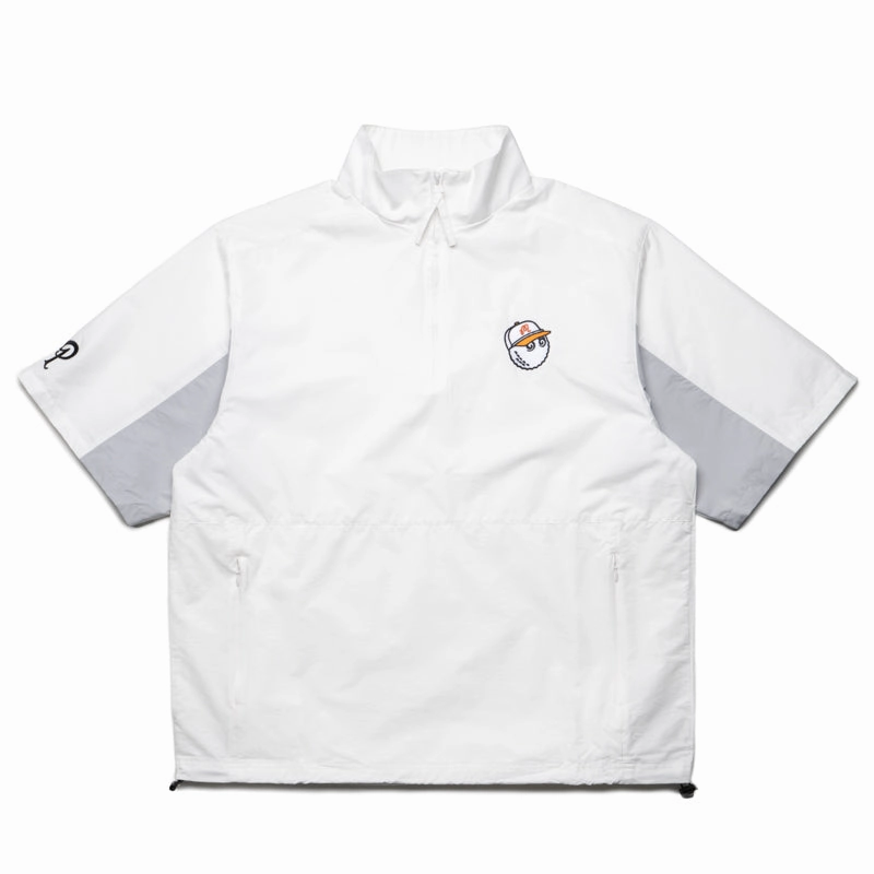 Condition Malbon Golf Evergreen Nylon Windshirt - White