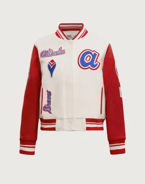 Organic Cotton Certification Pro Standard MLB Atlanta Braves Retro Classic Wool Varsity Jacket