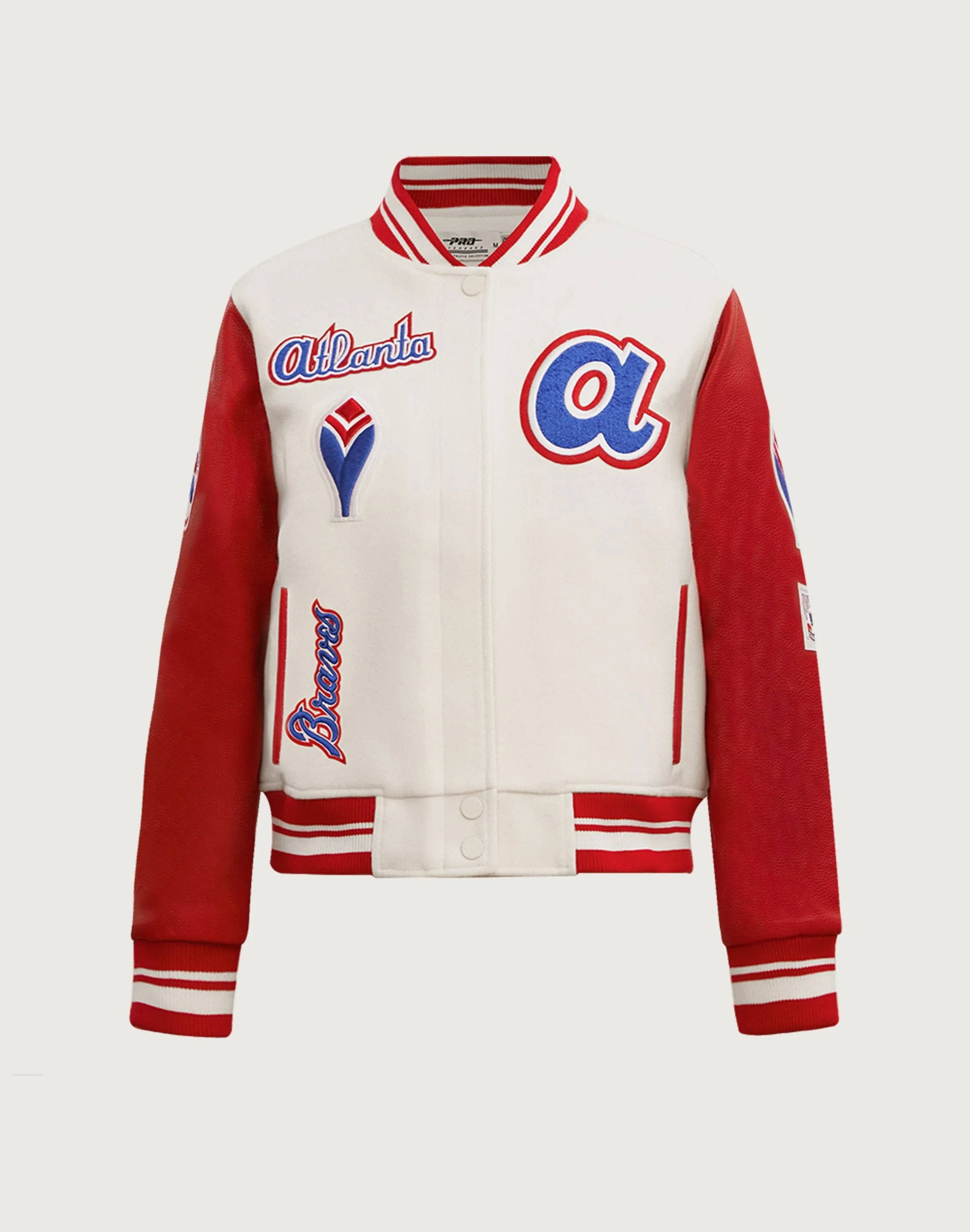 Organic Cotton Certification Pro Standard MLB Atlanta Braves Retro Classic Wool Varsity Jacket