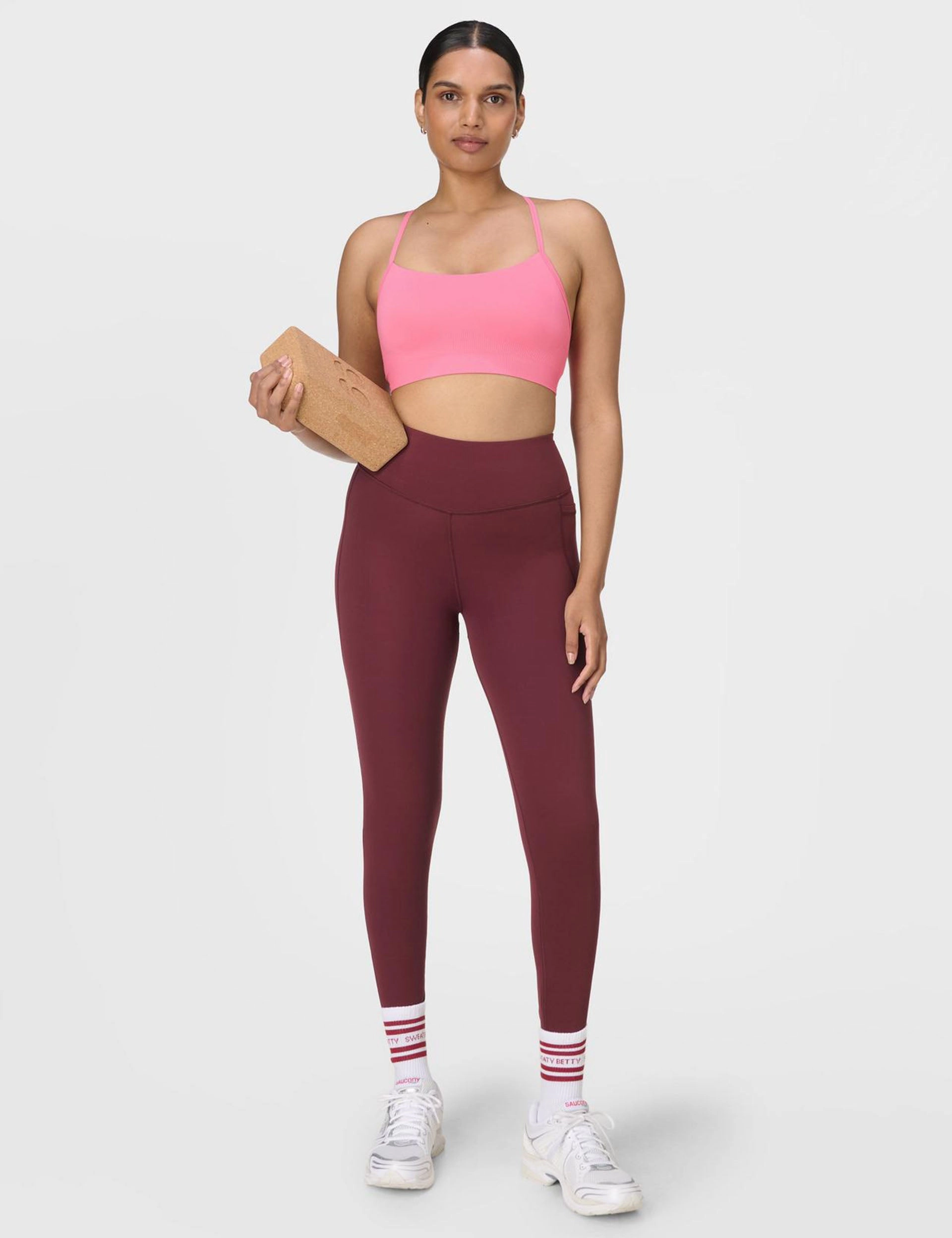 Shock-absorbing Plus Size Spirit Restored Yoga Bra - Lollipop Pink