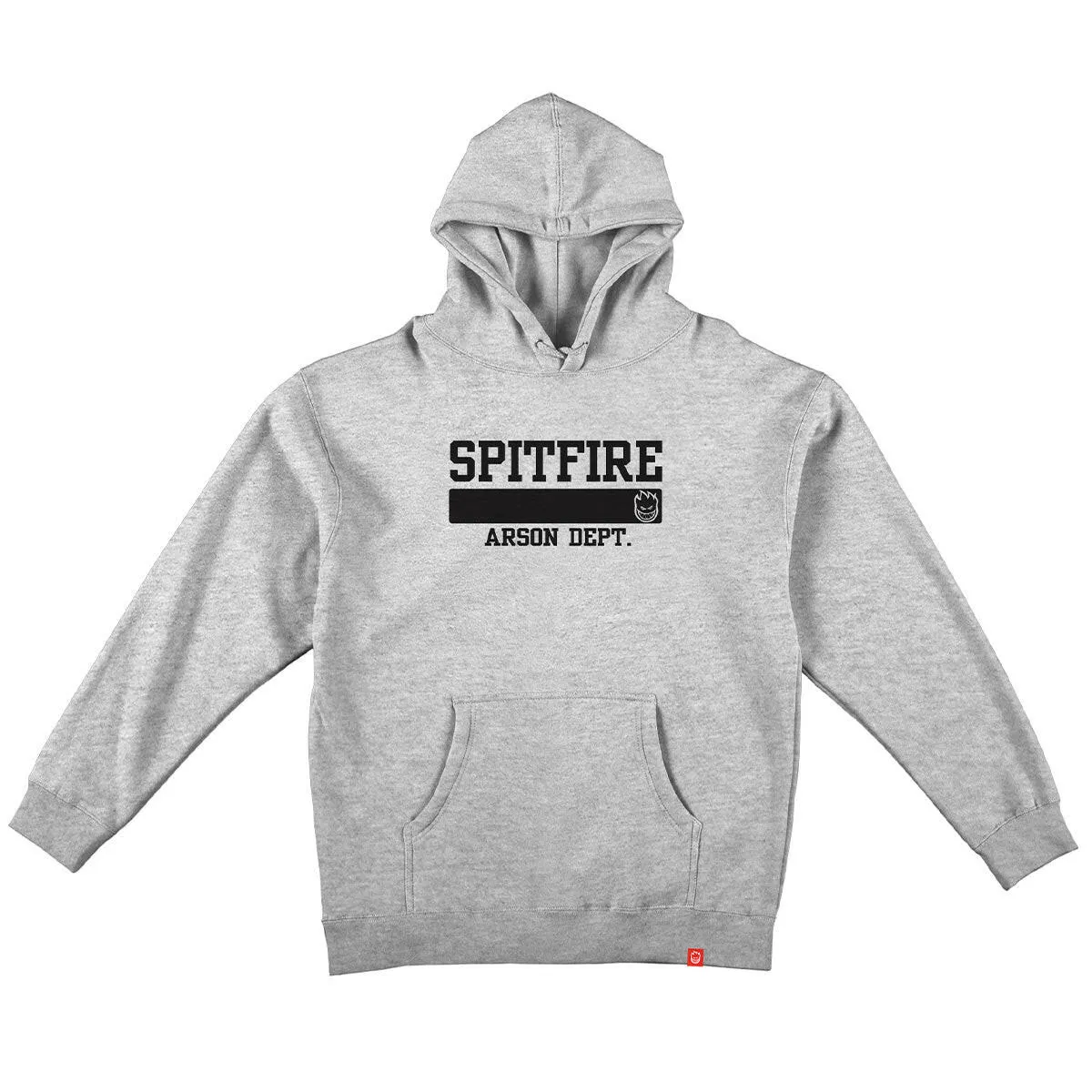 Durable Stitching Dual Layered Fabric Spitfire - Arson Dept. Hoodie Heather Grey