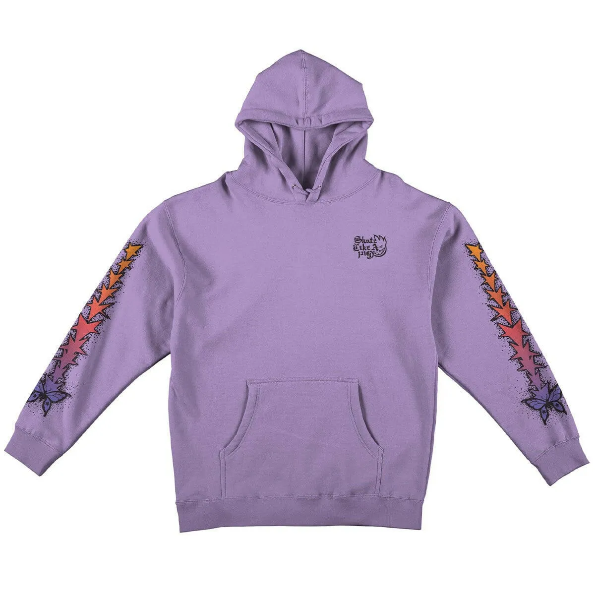 Spitfire - Skate Like A Girl Evolution Hoodie Plum Heavyweight Cotton