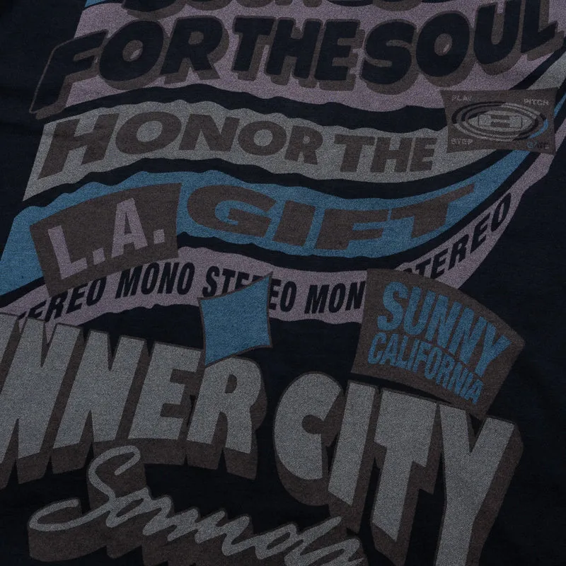 Seamless construction Honor The Gift Sounds For The Soul Tee - Black