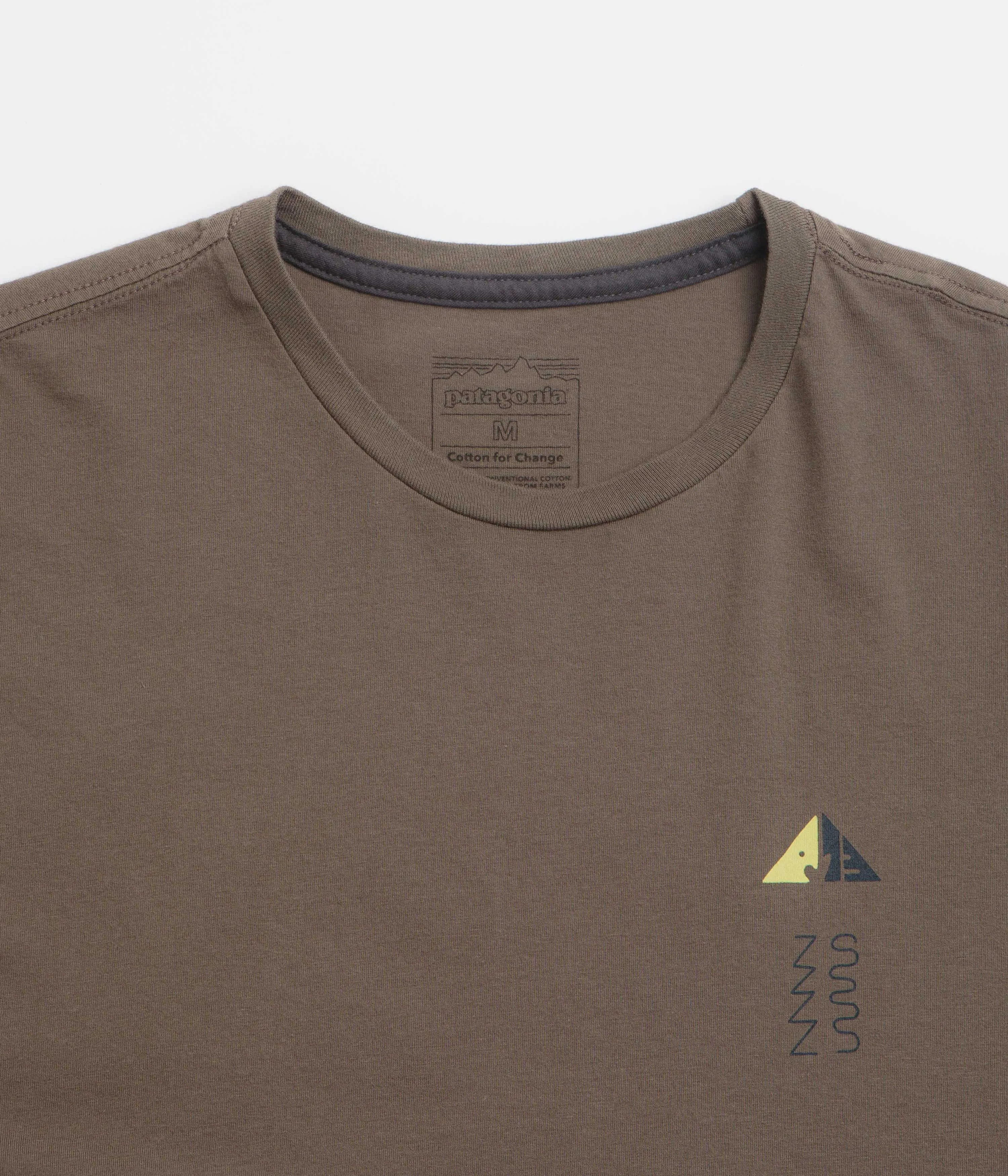 Moisture Management Ribbing classicness Patagonia Driftways Organic T-Shirt - Marlow Brown