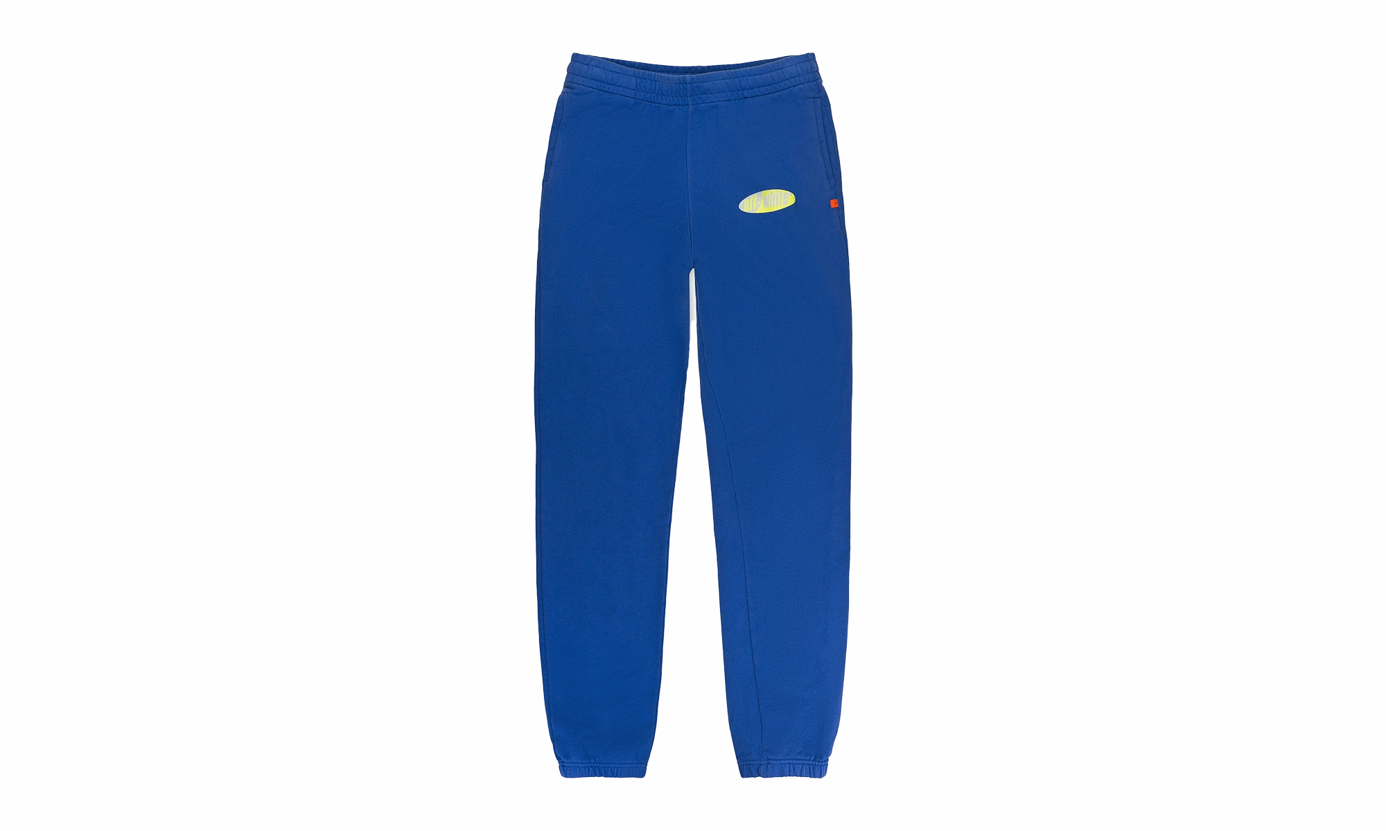 SPLIT LOGO SLIM SWEATPANTS "Blue/Yellow"