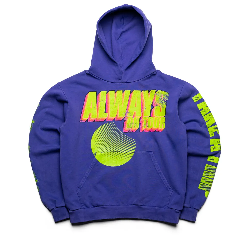 Always On Tour Lo-Fi Anniversary Hoodie - Medium Lilac Yak like