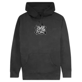 PASS~PORT Glyph Hoodie - Acid Black Eco Certified Cotton Blend