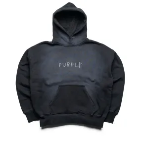 Purple Brand Studded Scratch Hoodie - Black Versatile Apparel