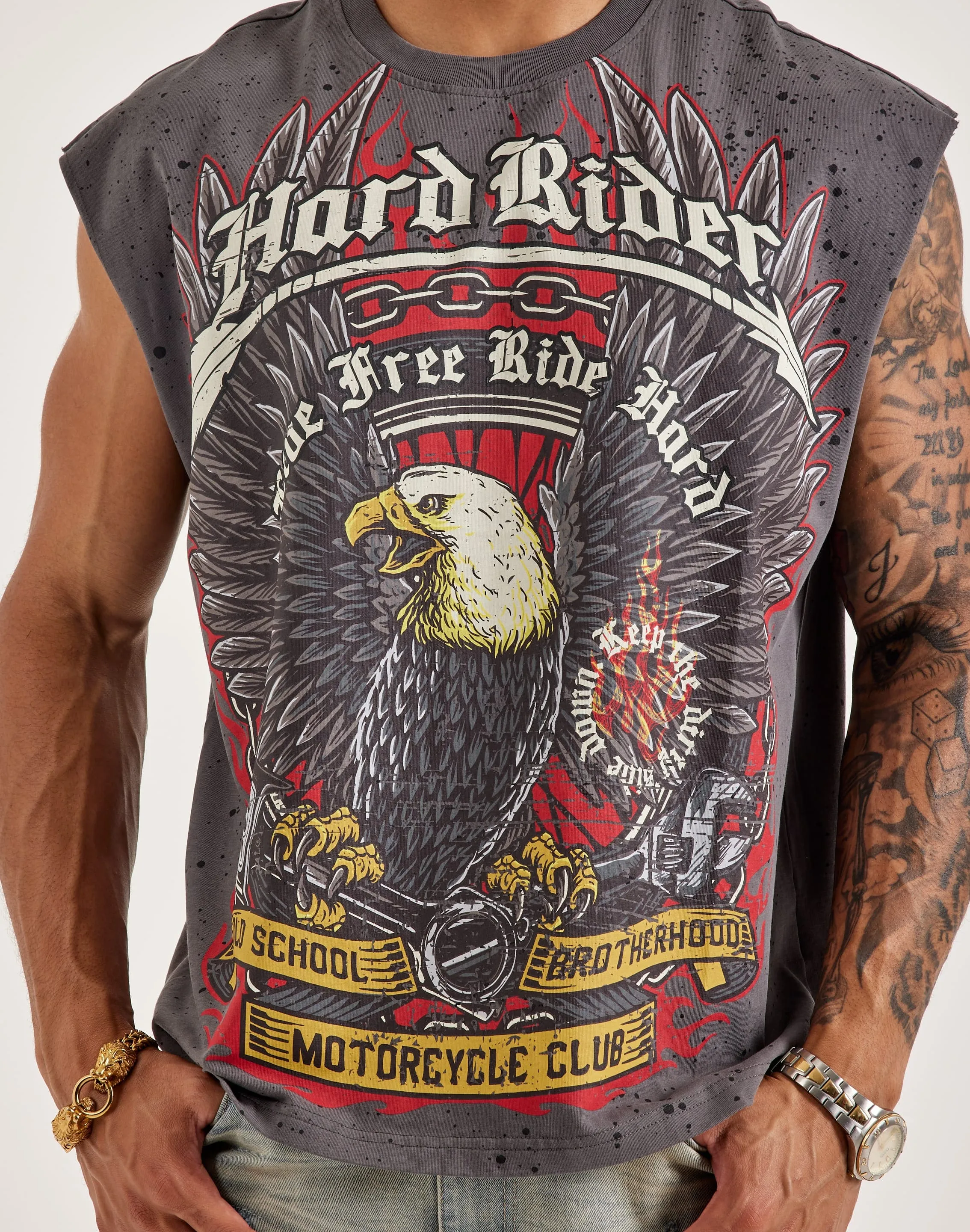 Civilized Hard Rider Muscle Tee Travel Vibe