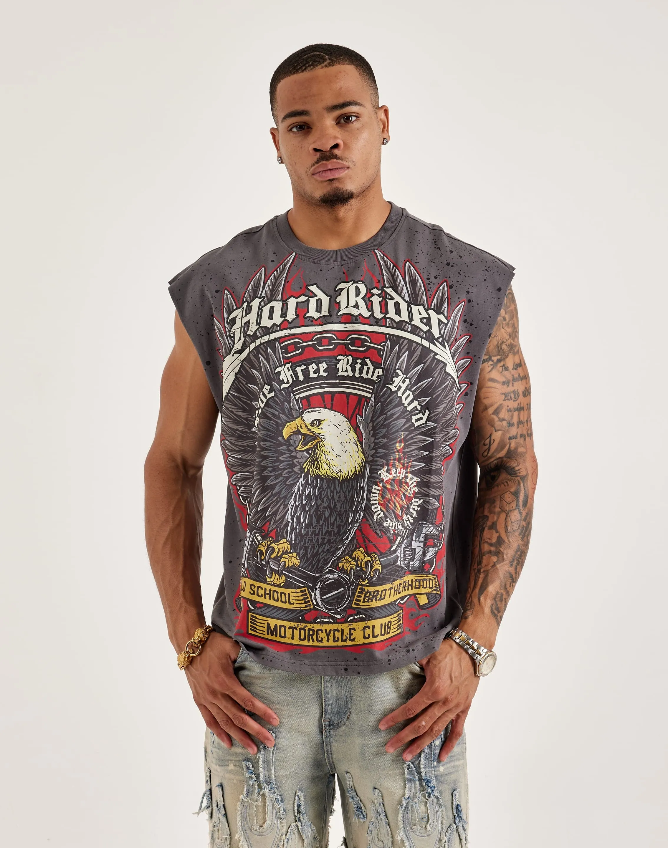 Civilized Hard Rider Muscle Tee Translucent Soul AntiPillingTechnology