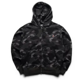 A Bathing Ape One Point Color Camo Cropped Full Zip Hoodie - Black Reindeer like Budget Friendly
