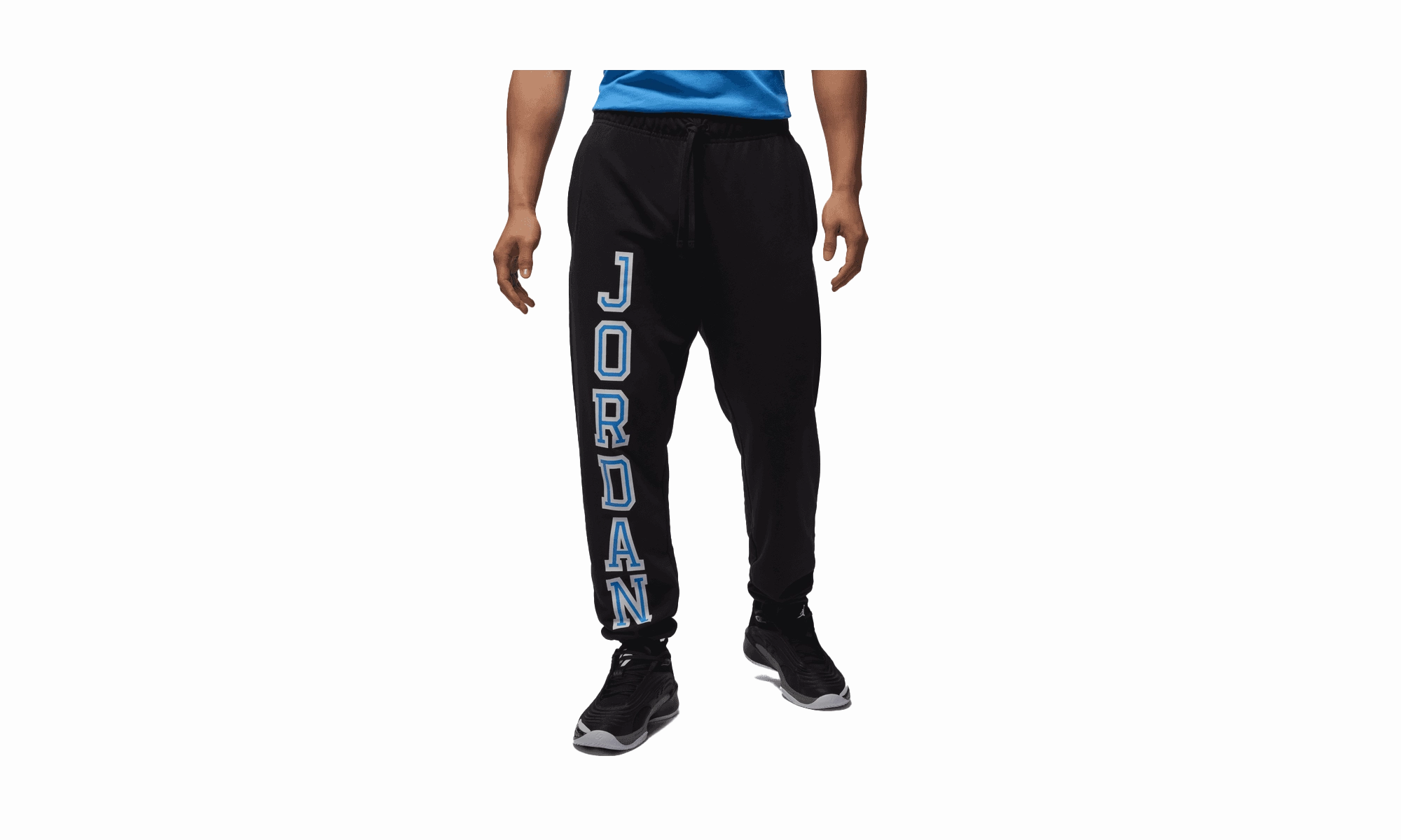 Pure Cotton Sport Crossover Fleece Pants "BLACK"