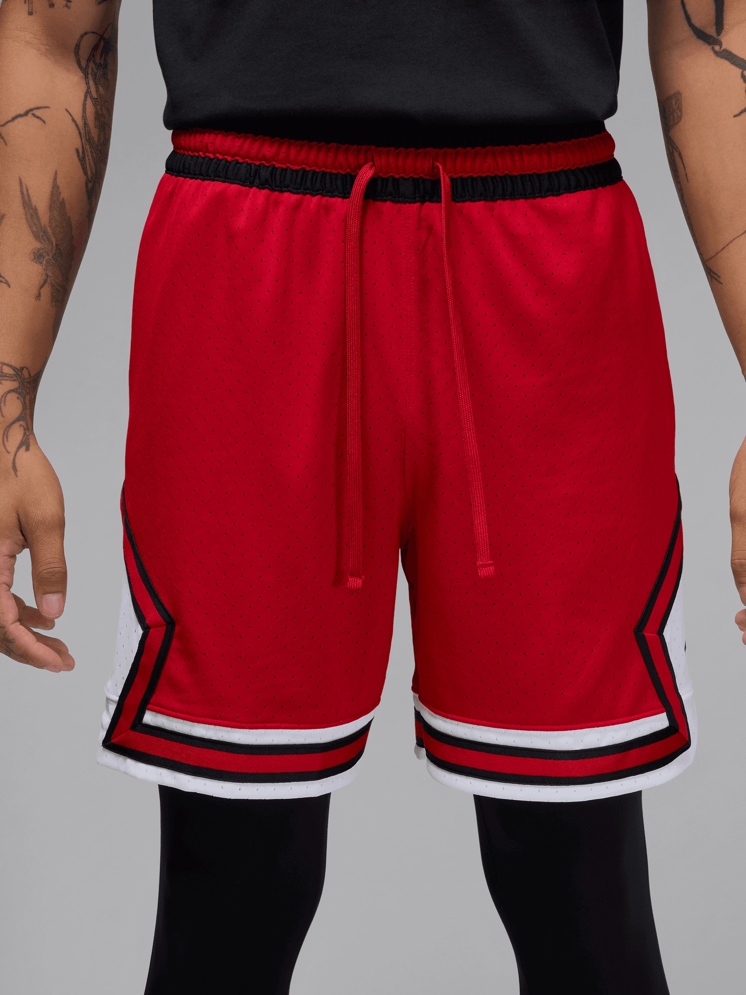 Low Bulk Waistband Street Style Sport Dri-FIT Mesh Diamond Shorts